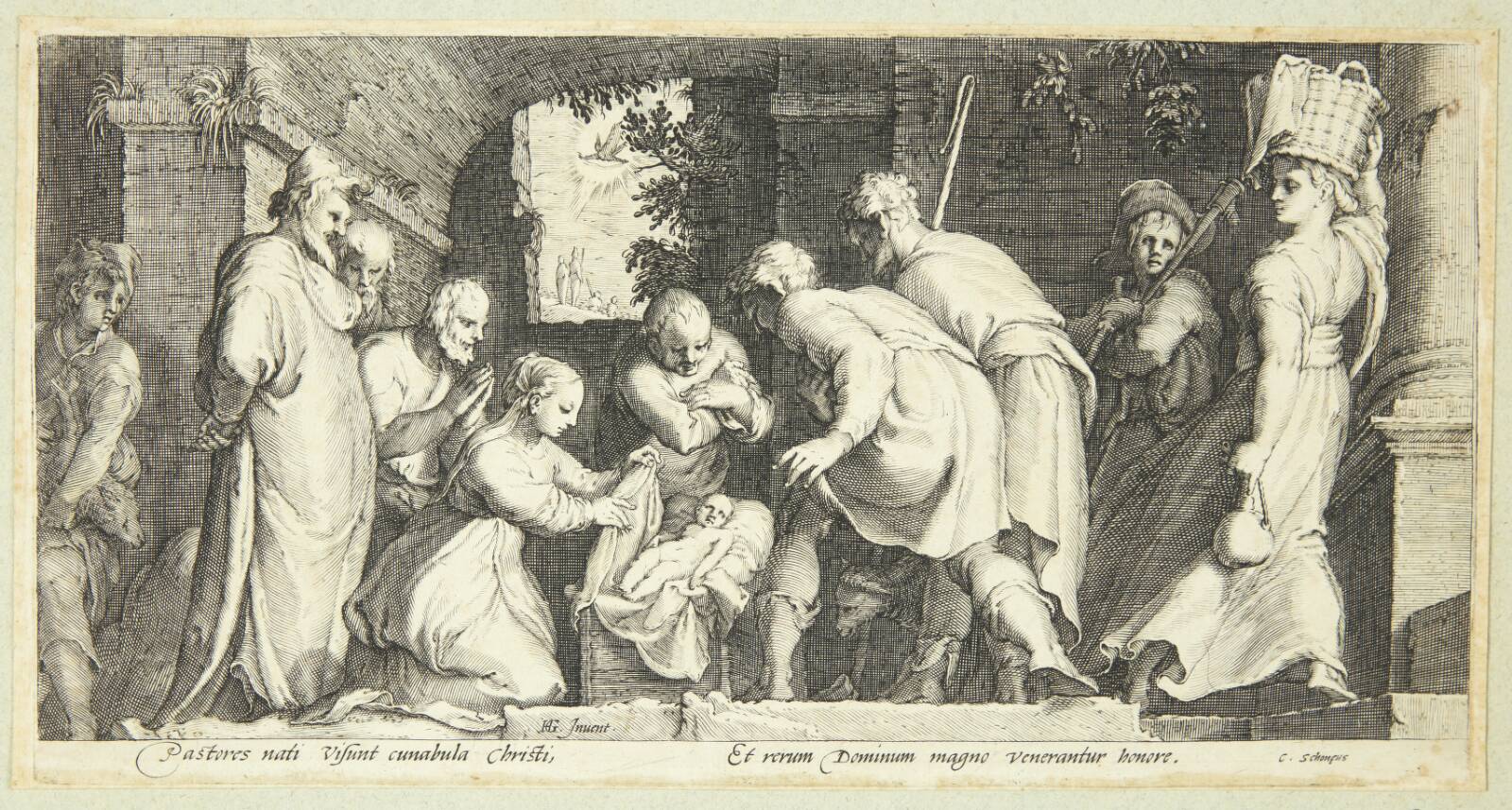 Hyrdernes tilbedelse, Jan Saenredam, 1593-1596
