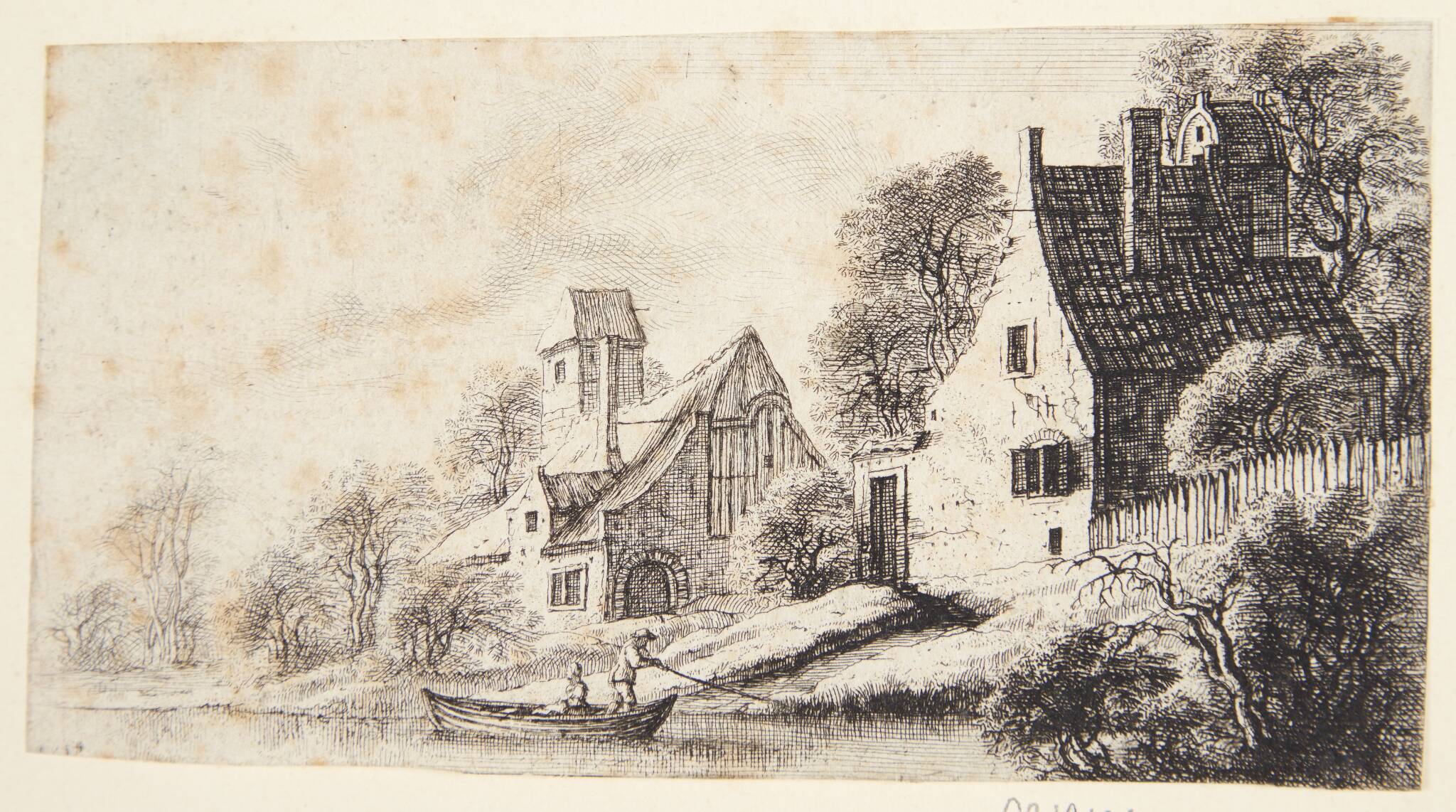 Landsbyen på flodbreden