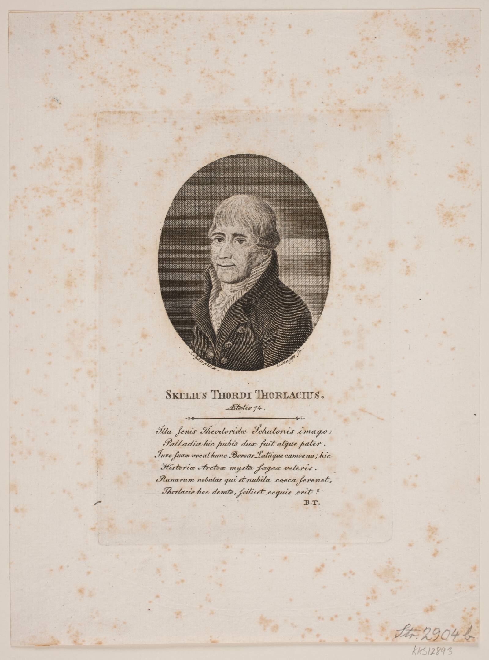 Skúli Thorlacius, Oluf Olufsen Bagge, 1817