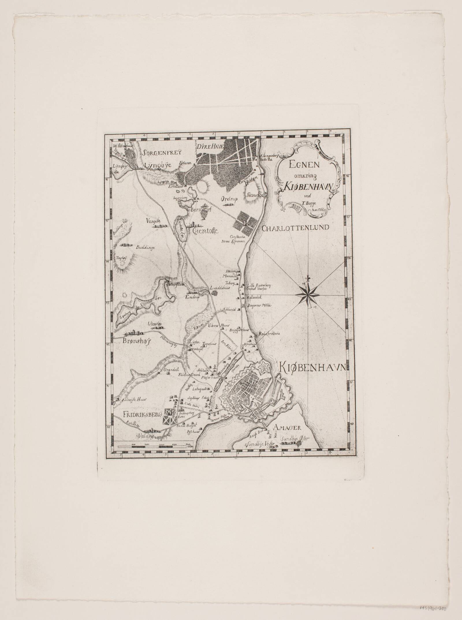 Egnen omkring København, Thomas Bugge, 1766