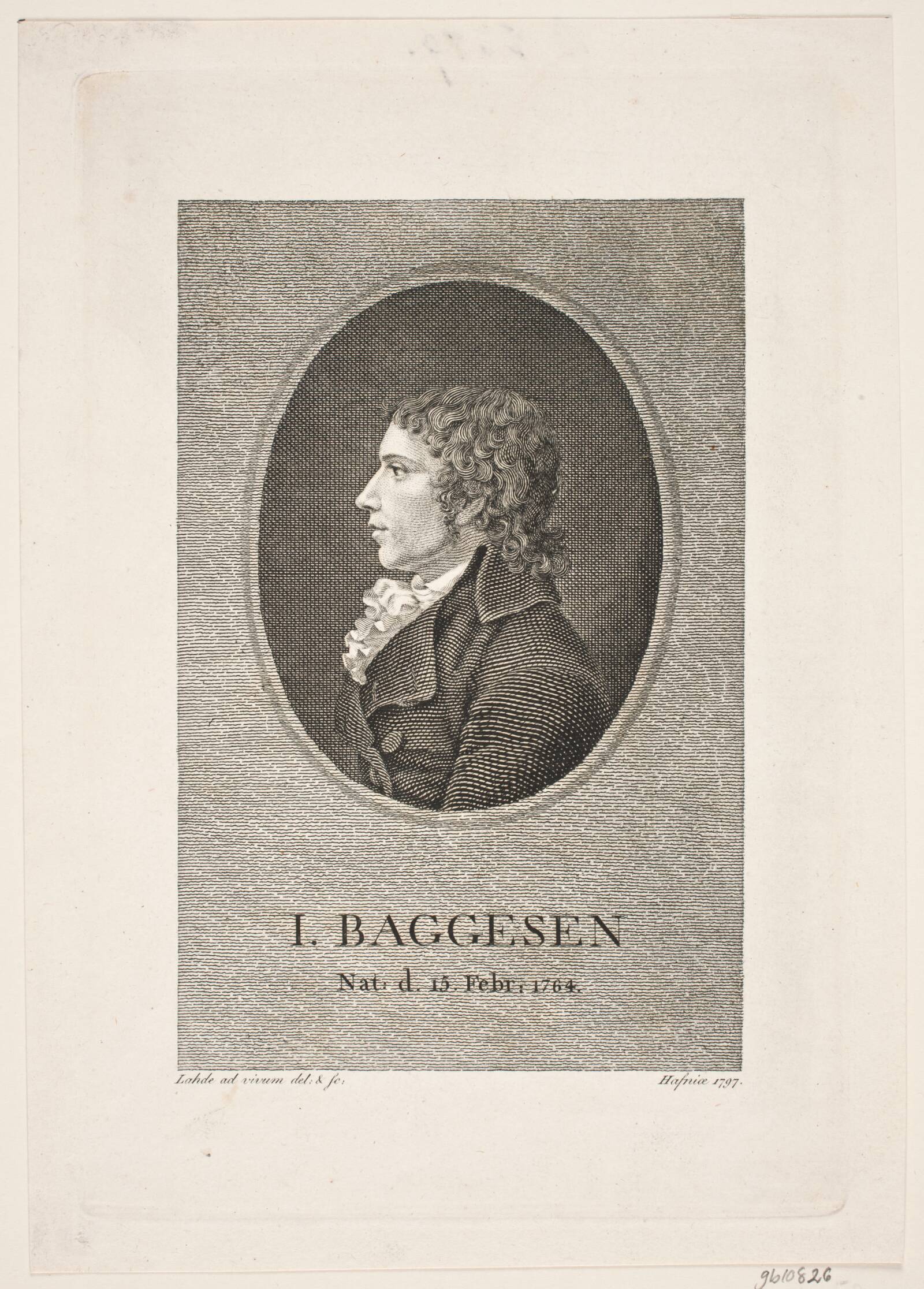 Jens Baggesen, Gerhard Ludvig Lahde, 1797