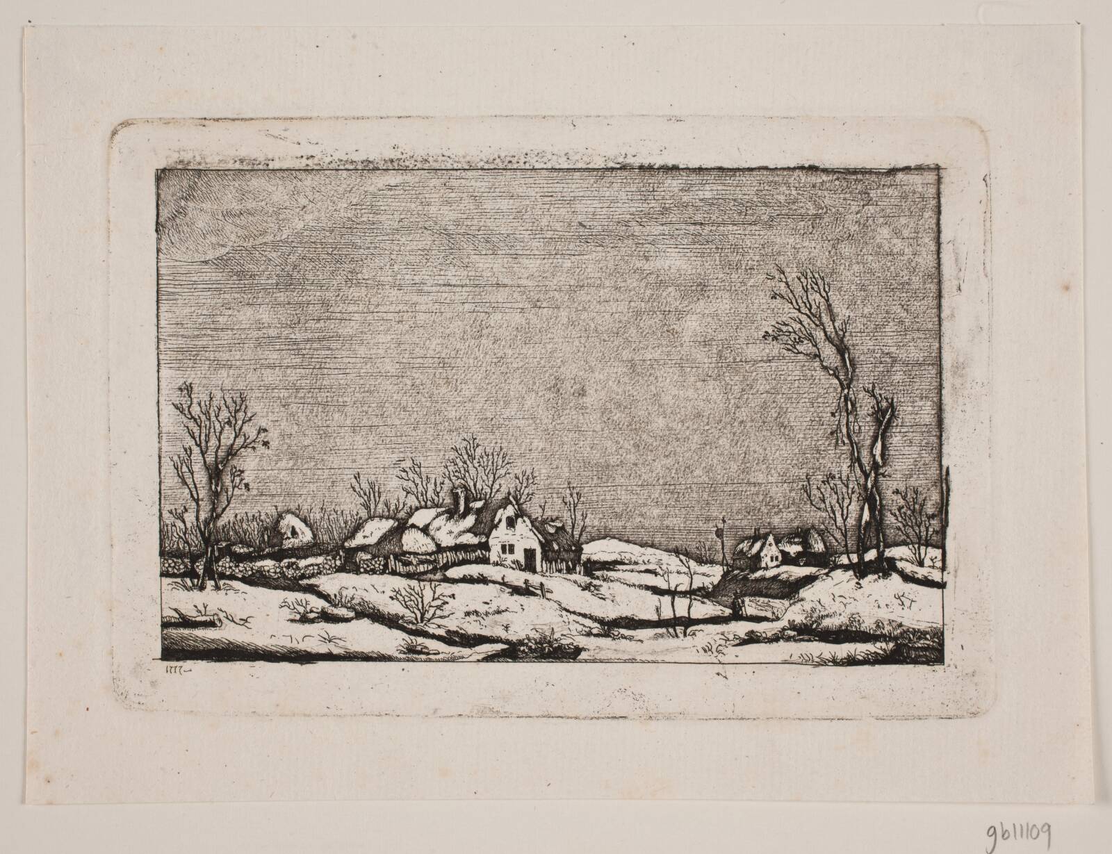 Vinterlandskab, Johan Bülow, 1777