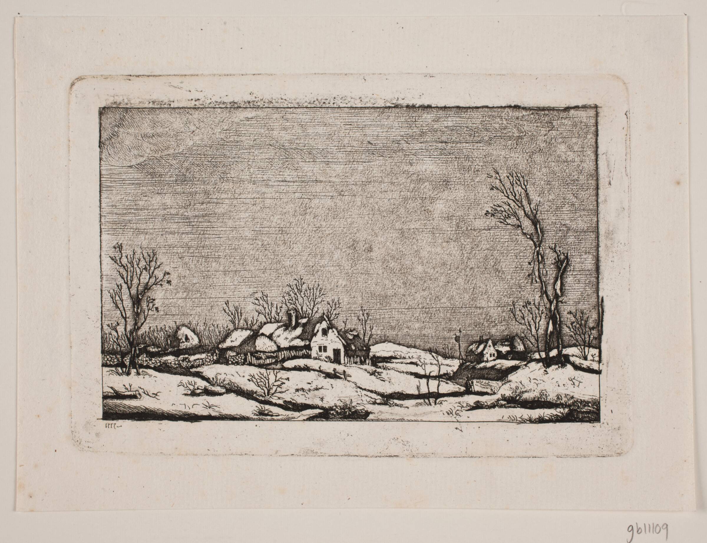 Vinterlandskab, Johan Bülow, 1777