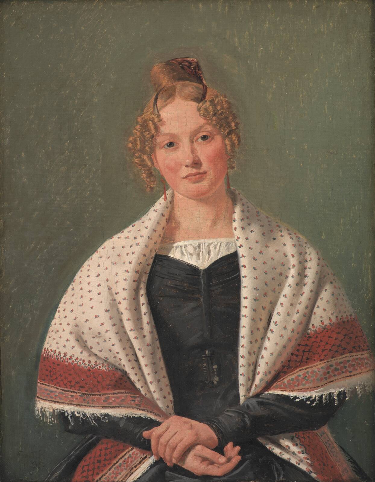 Portrait of Hanne Wanscher, née Wegener, by Constantin Hansen, 1835