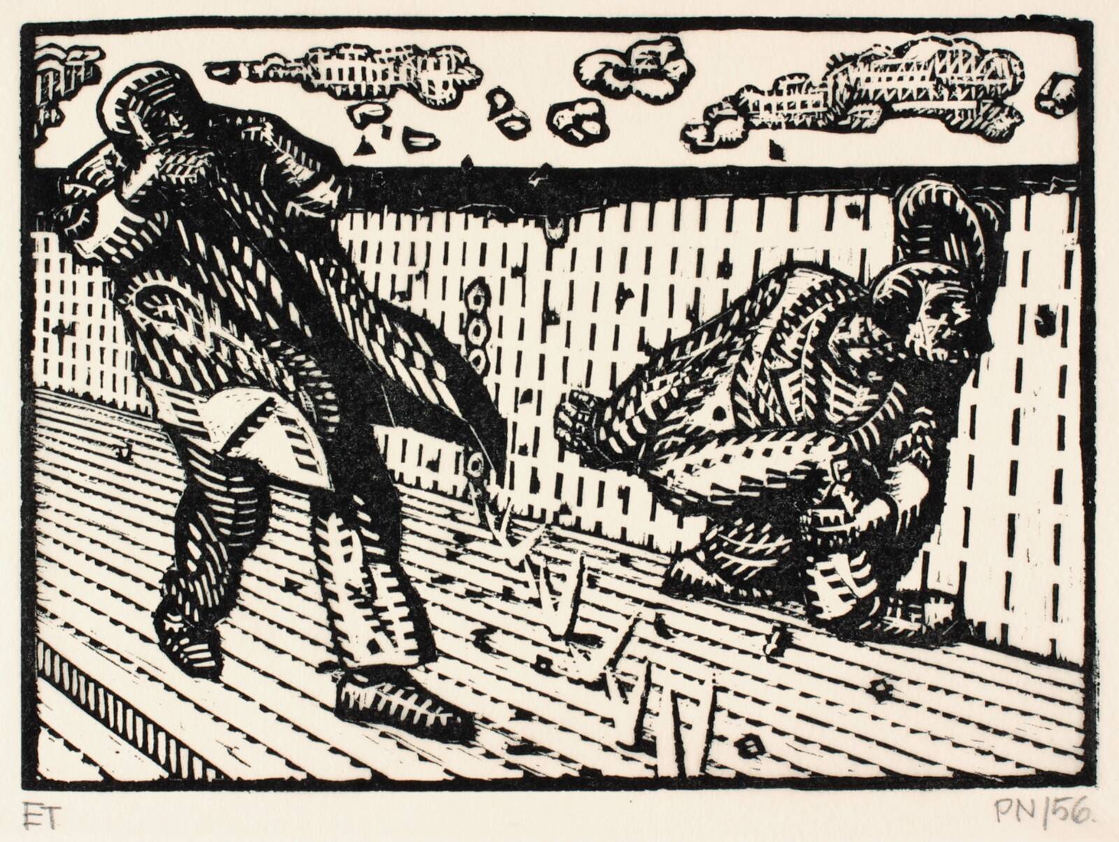 Maskingevær, Palle Nielsen, 1956