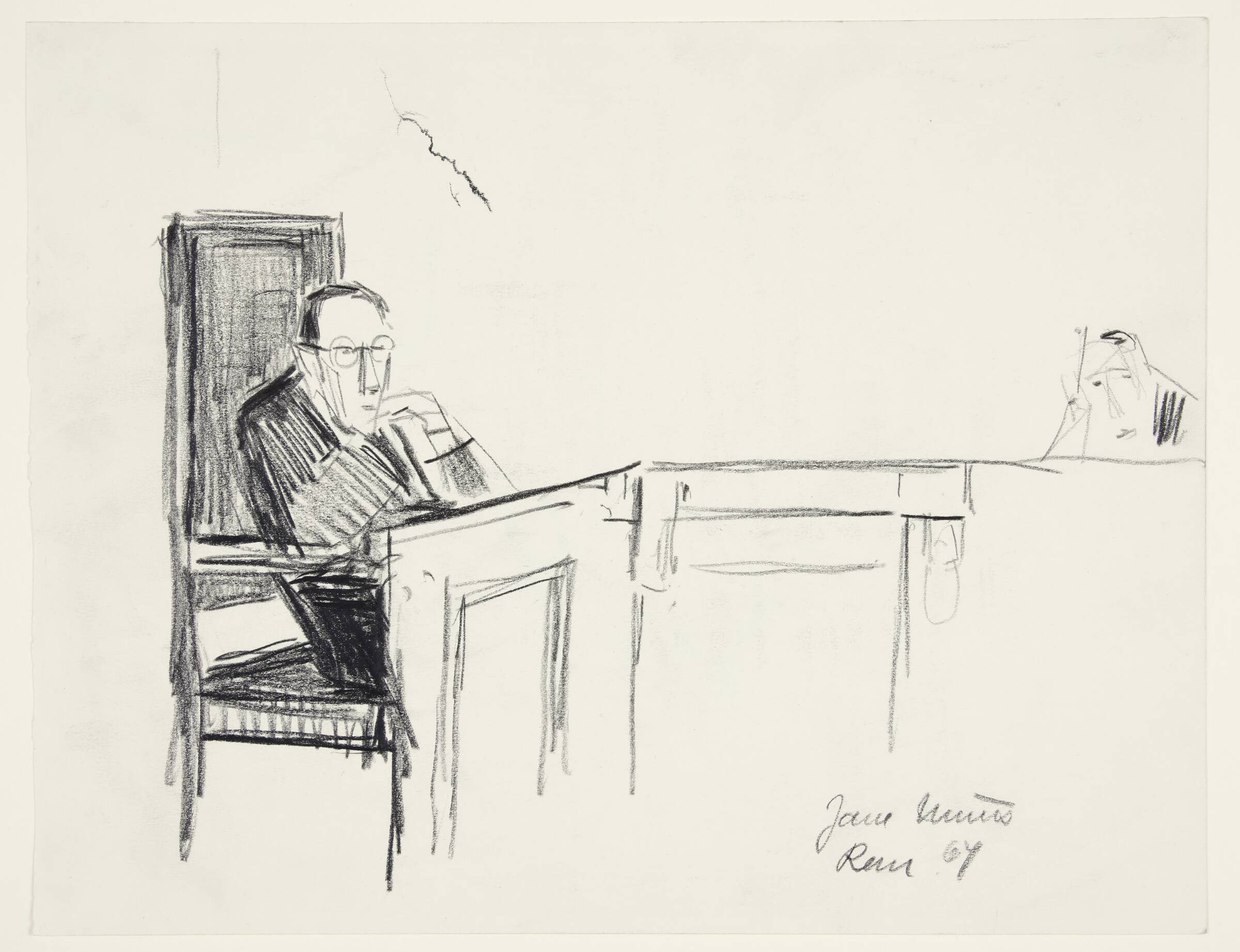 Studie fra romersk retssal, Jane Muus, 1964