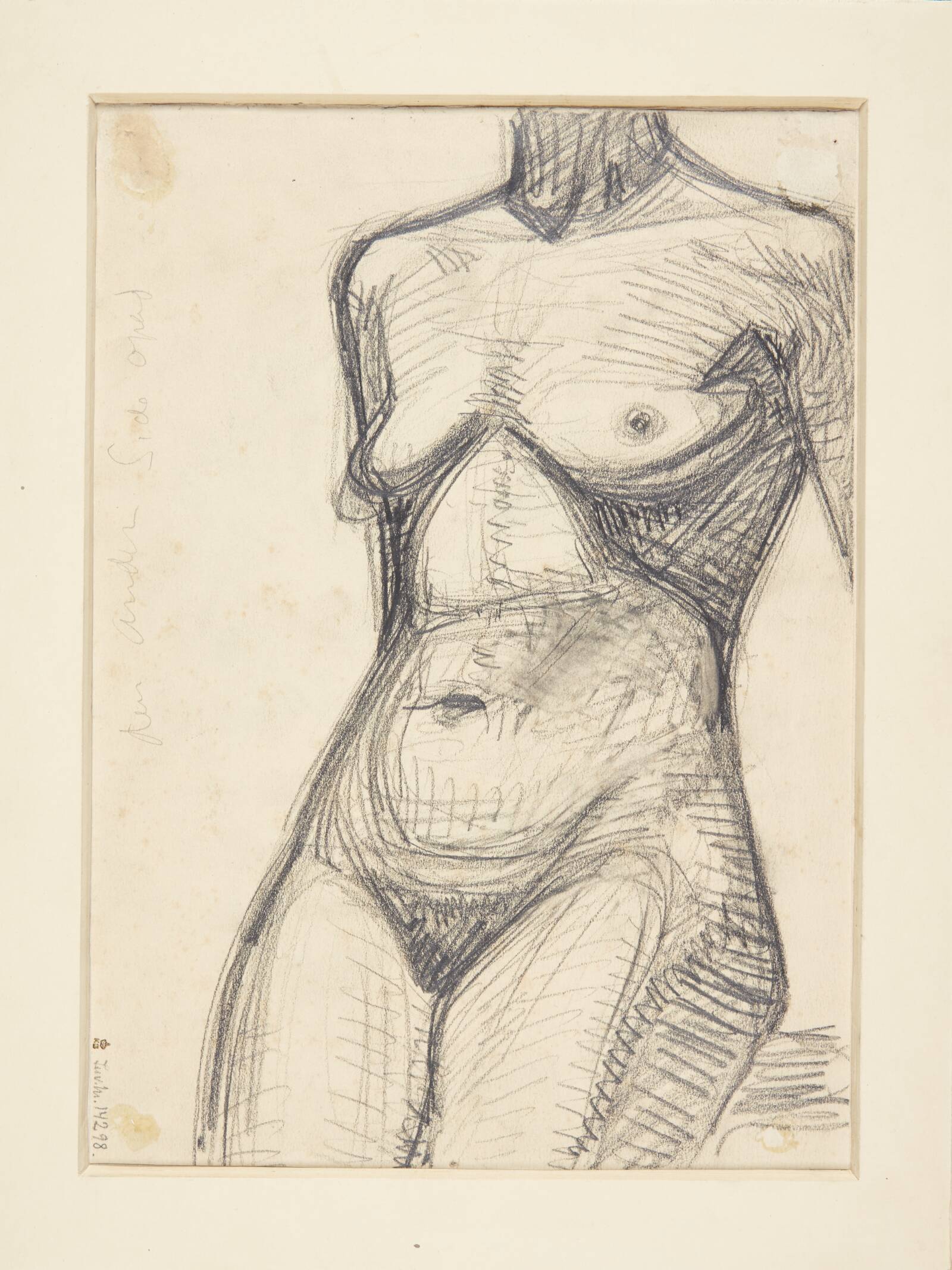 Torso af kvindelige model, Харальд Гирсинг, 1910-1914