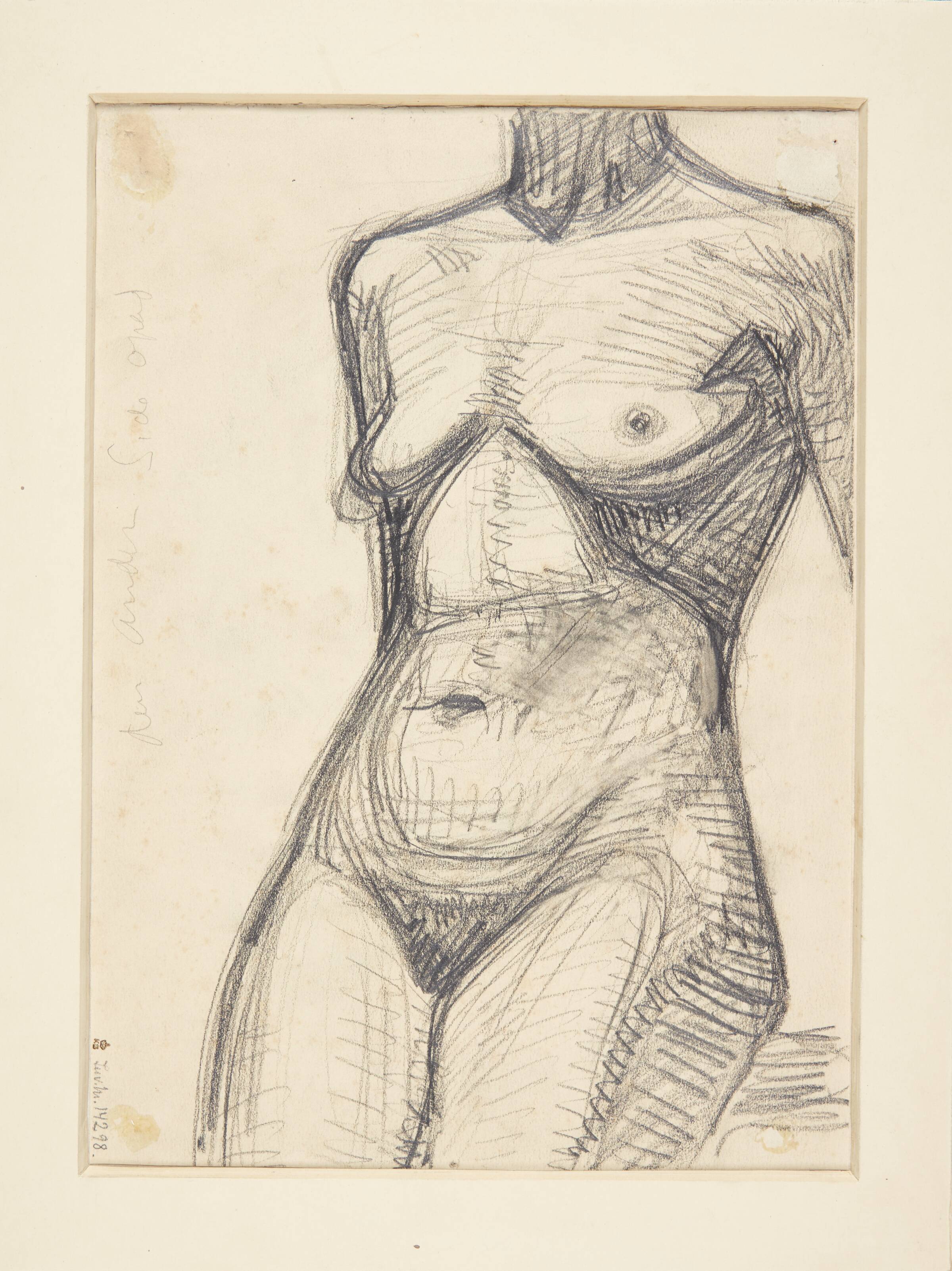 Torso af kvindelige model, Харальд Гирсинг, 1910-1914