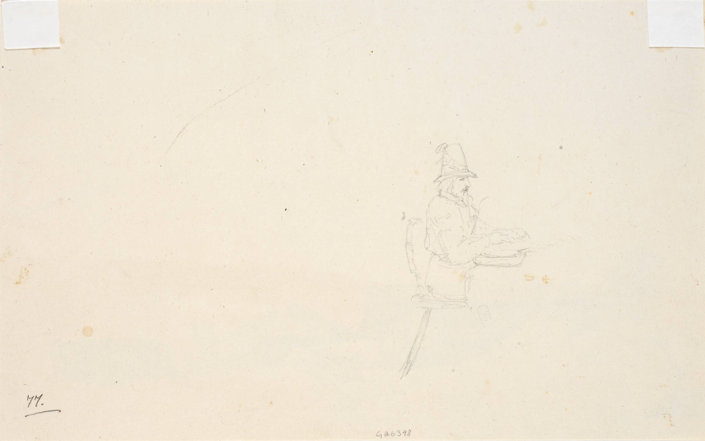 Siddende tyroler, Wilhelm Bendz, 1832