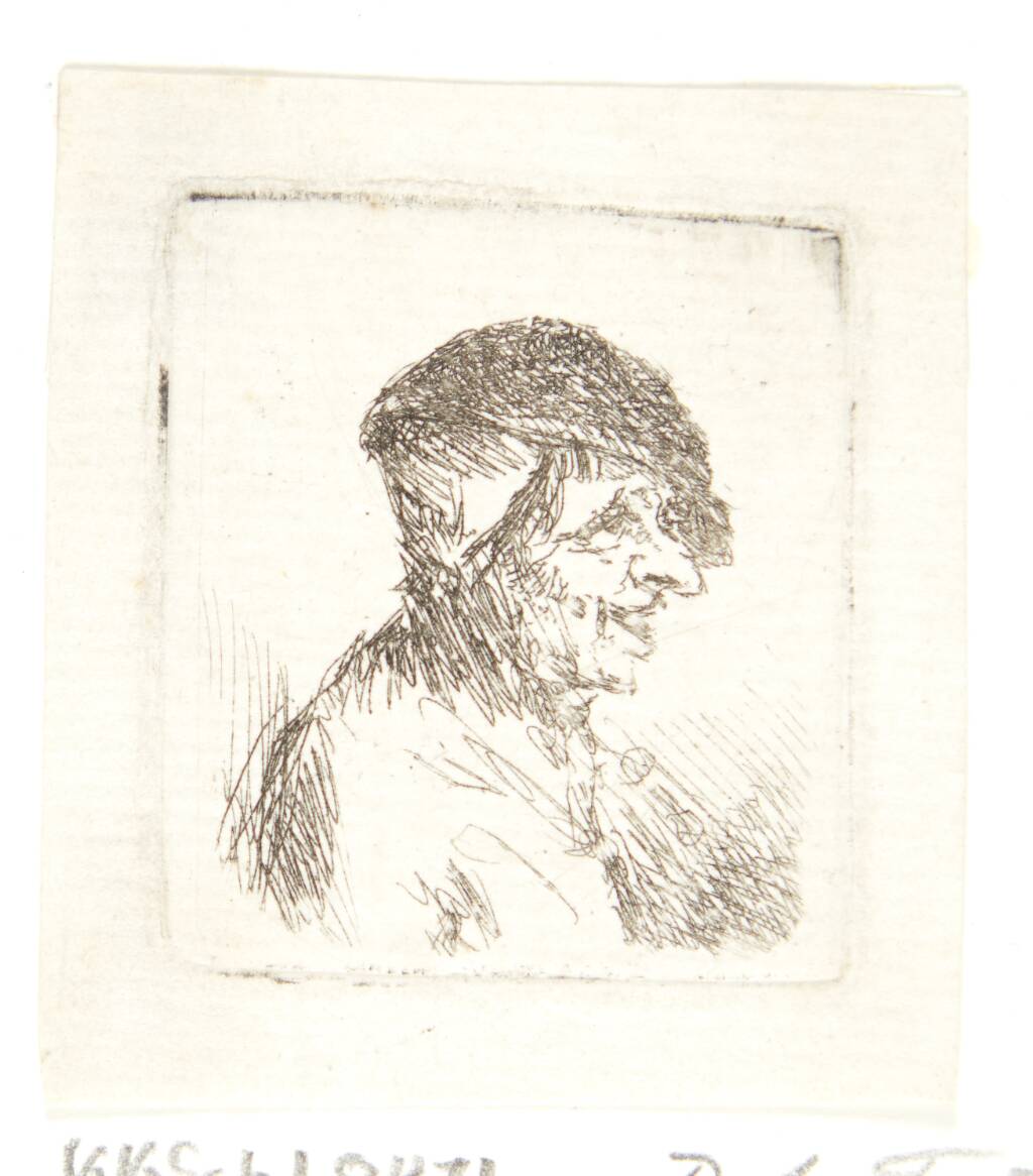 Hovedet af en leende bonde, Adriaen van Ostade, 1636