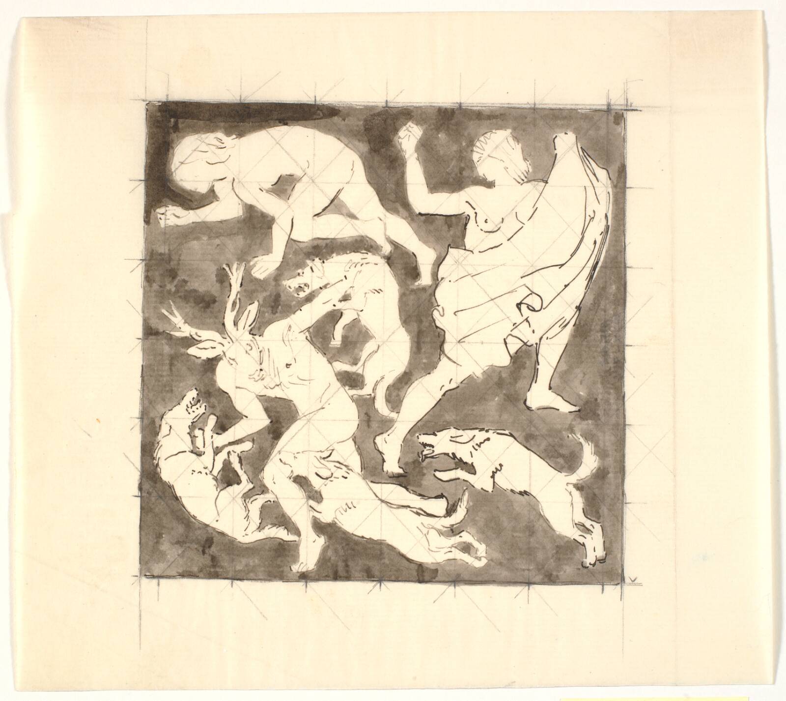 Aktæons død, Joakim Skovgaard, 1925-1926