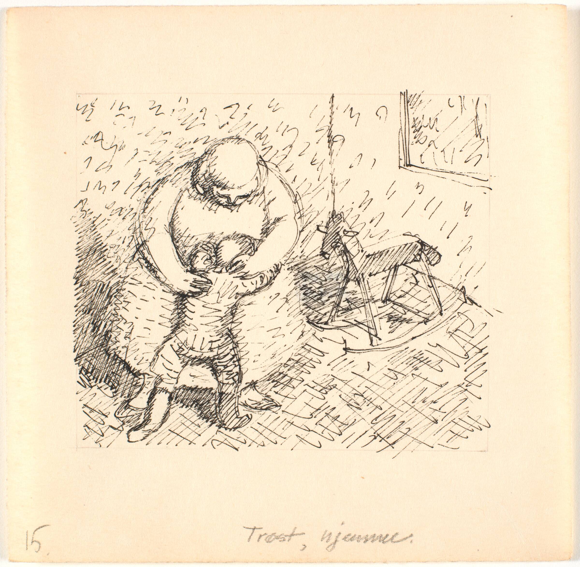 Trøst, hjemme, Palle Nielsen, 1949