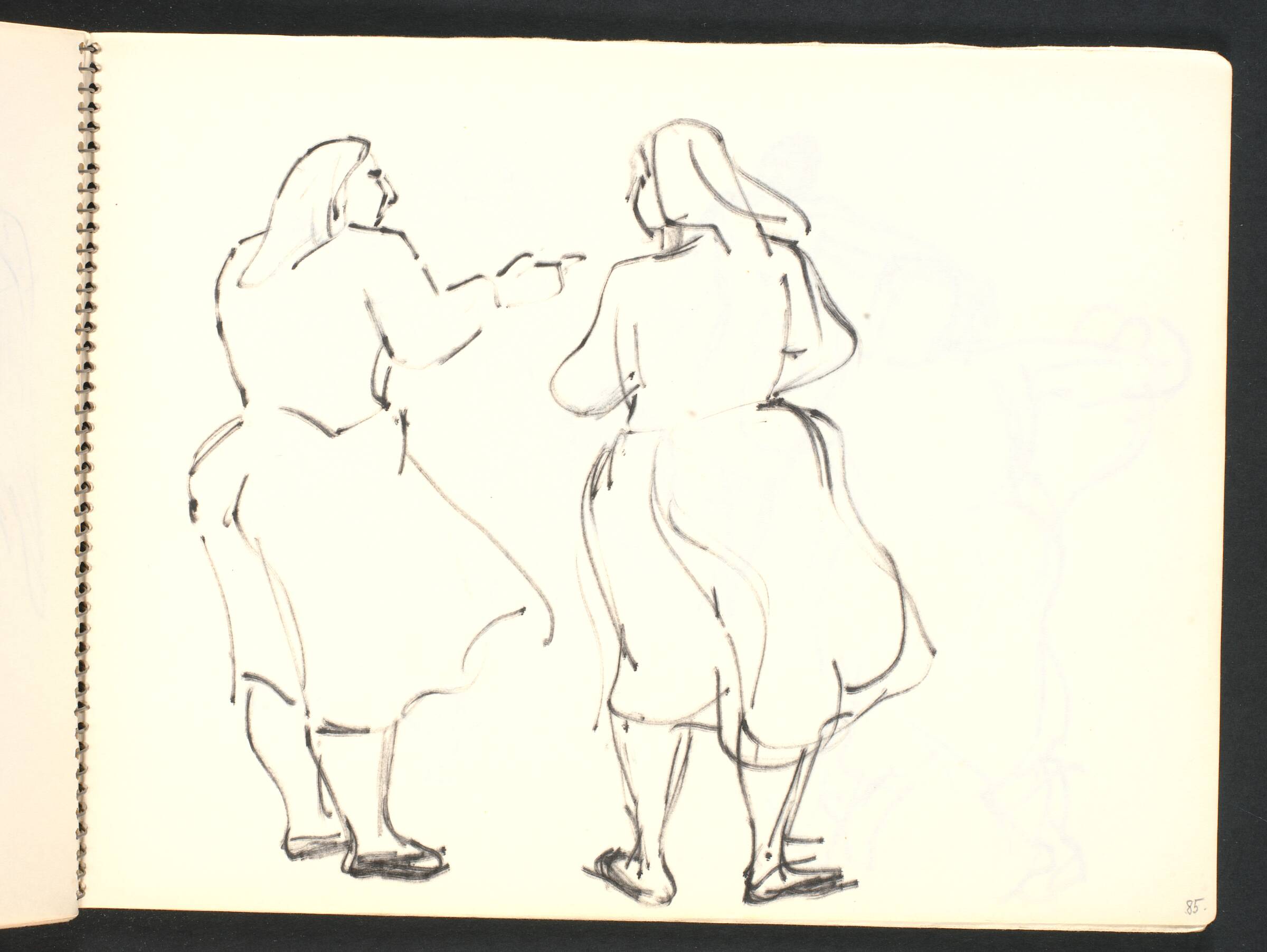 To kvinder i samtale, Gottfred Eickhoff, 1952
