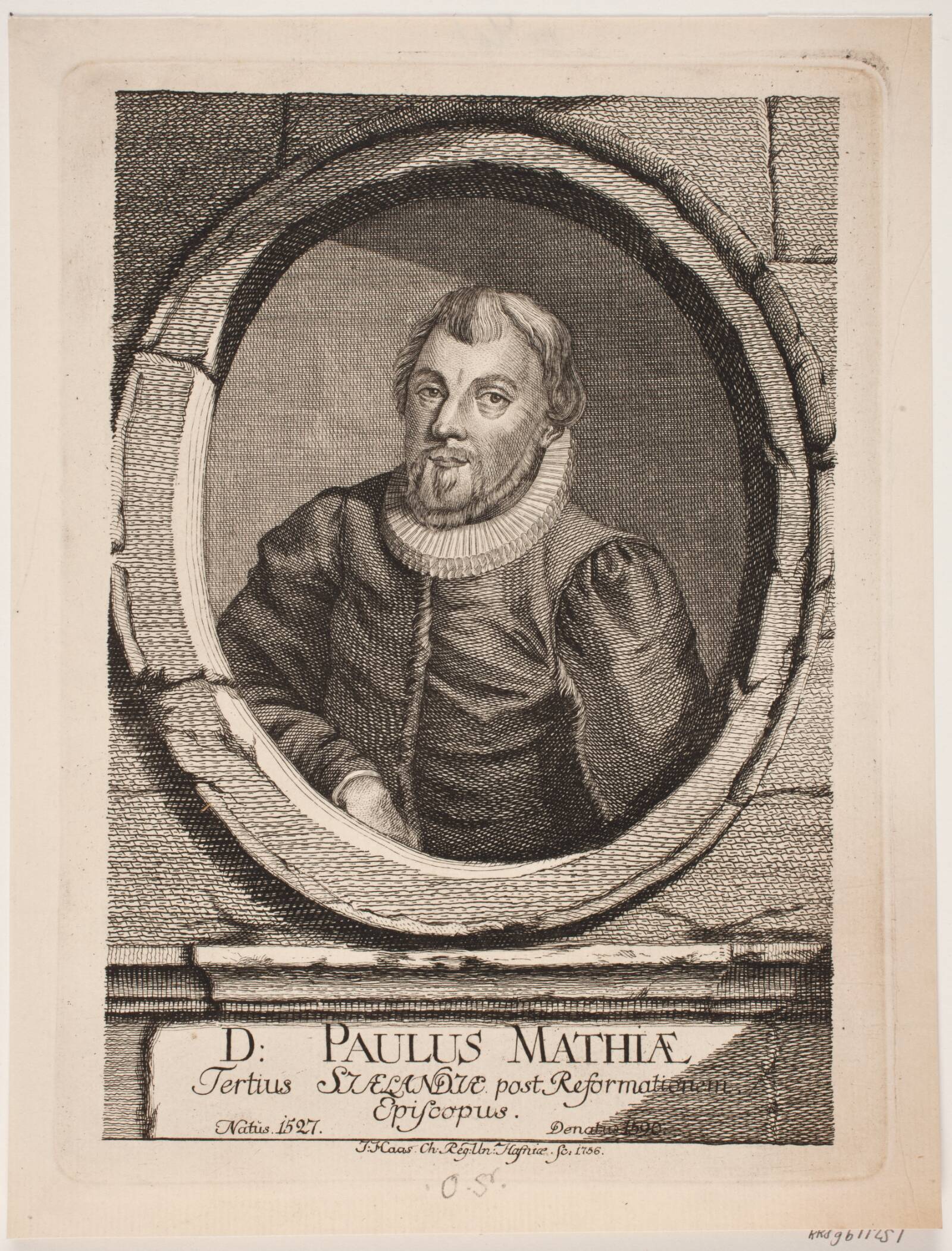 Biskop Paul Madsen, Jonas Haas, 1756