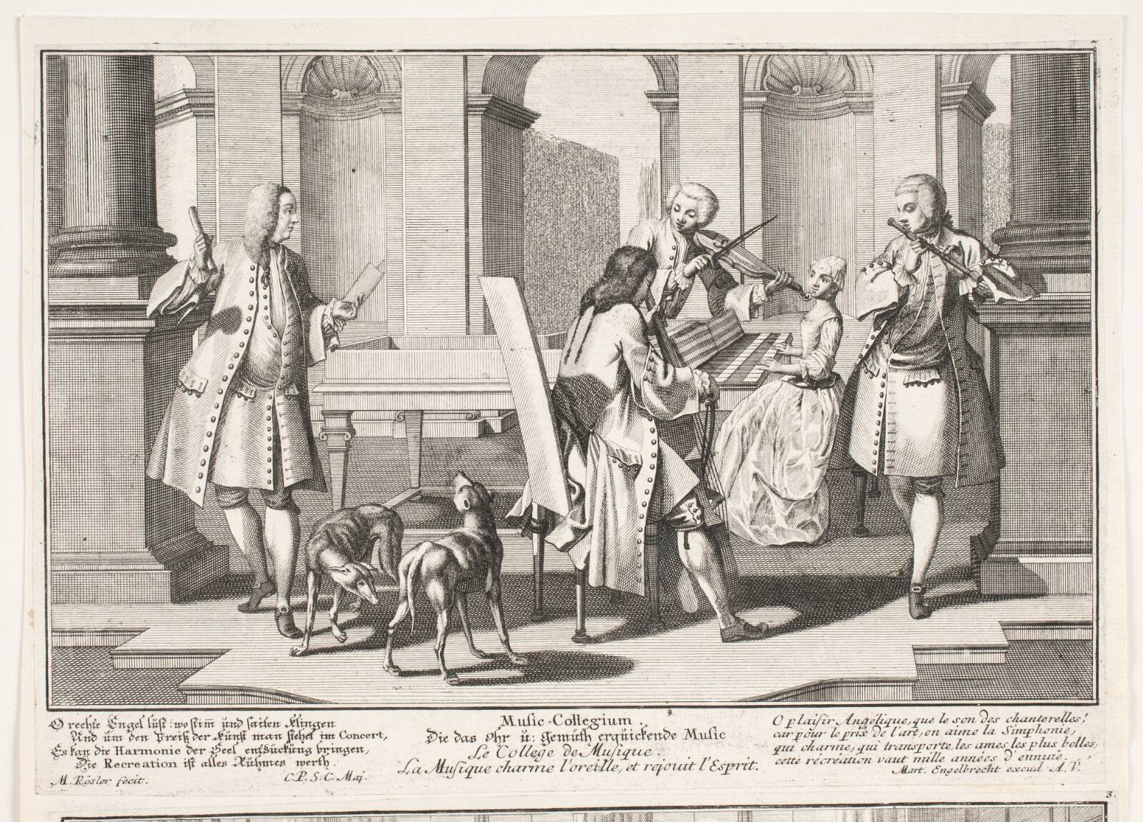 Kaffedrikken, Michael Rössler, 1705-1777
