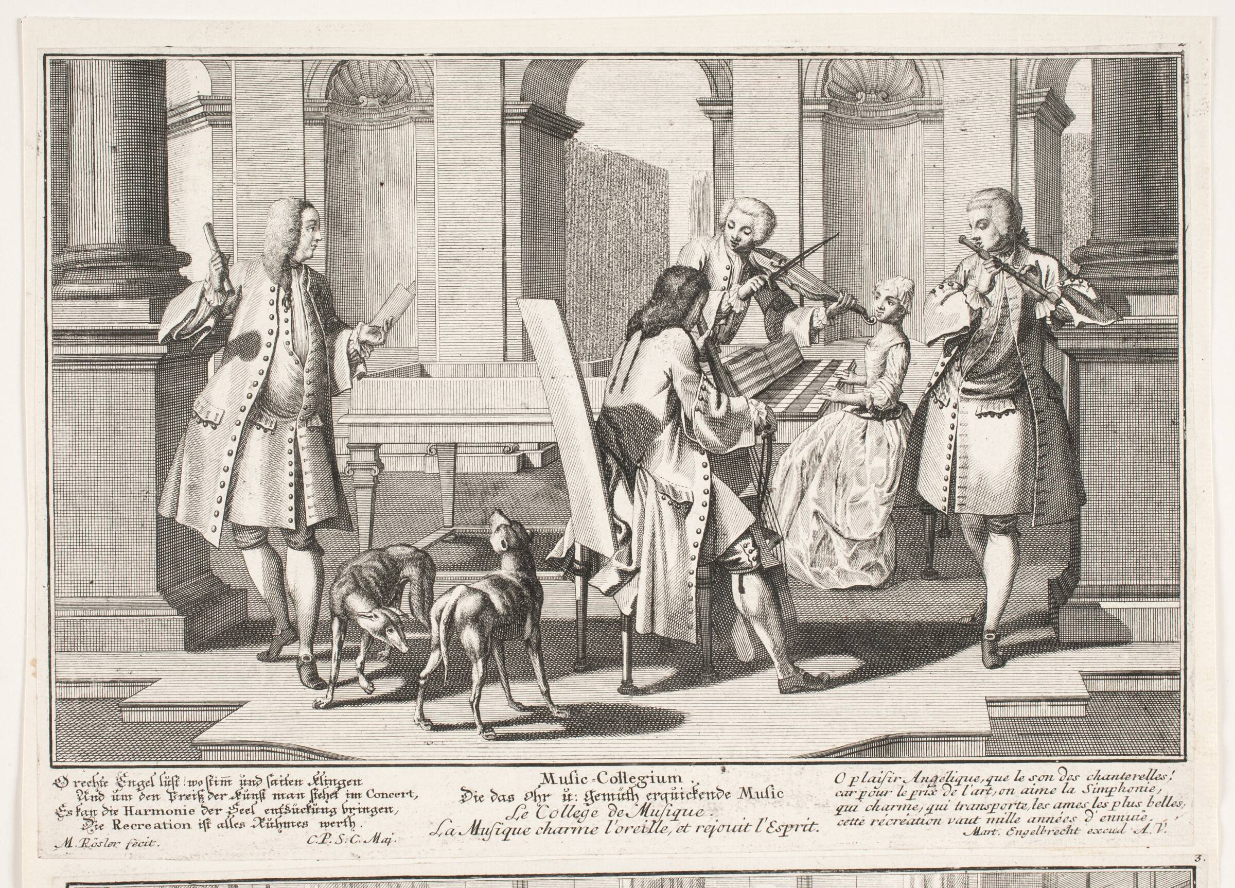Kaffedrikken, Michael Rössler, 1705-1777