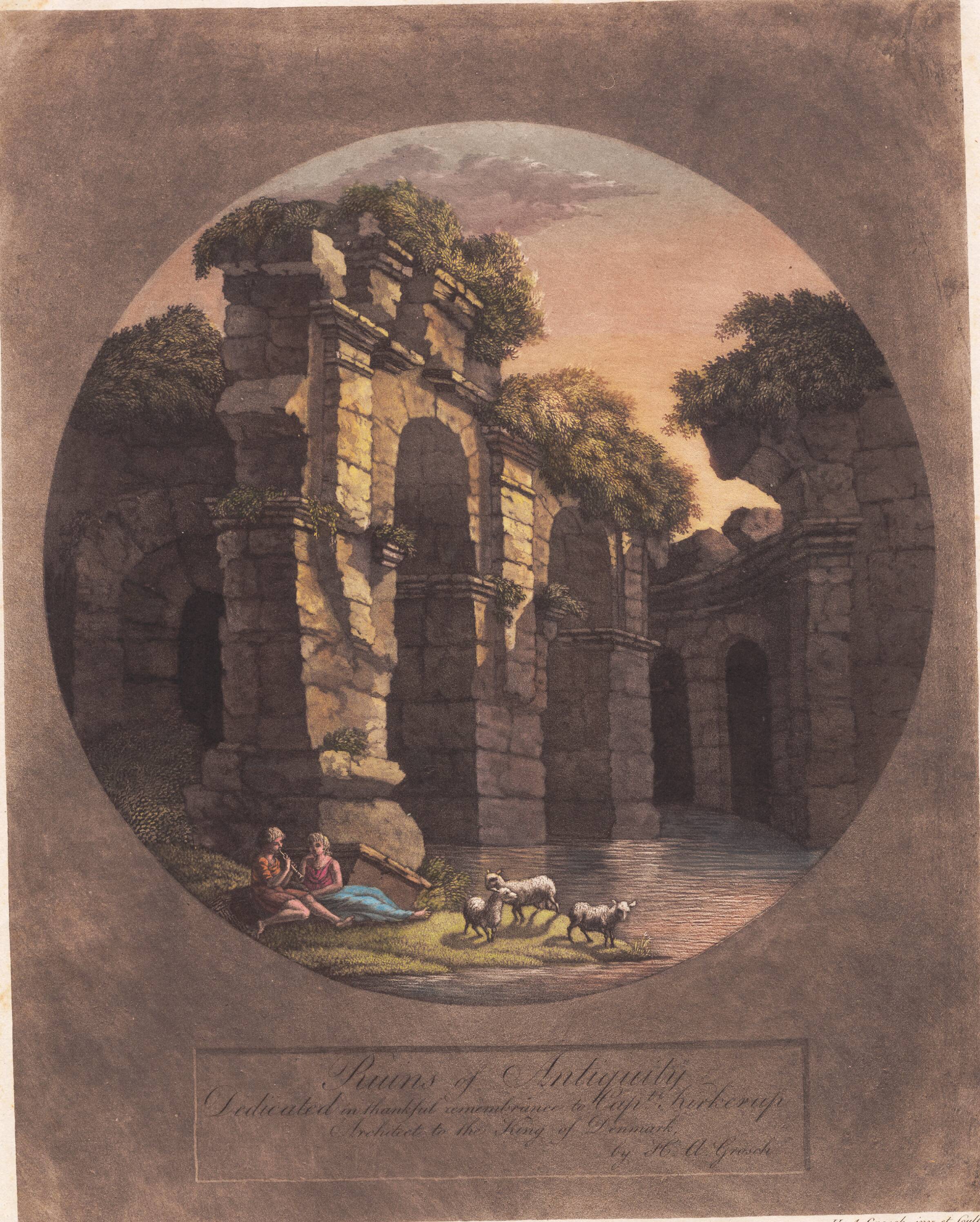 Ruins of Antiquity. Dedicated to Kirkerup, Heinrich Grosch, 1763-1843