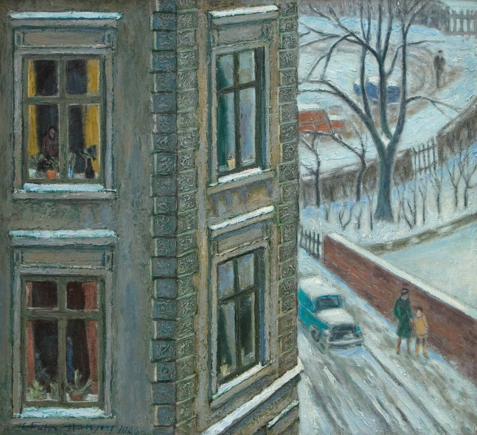 Etagehus. Vinter, Carl Falbe-Hansen, 1966