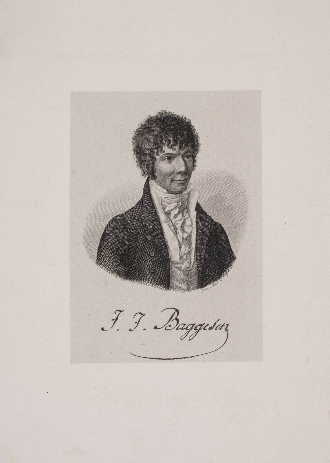 Jens Baggesen, by Julius Magnus-Petersen, 1866