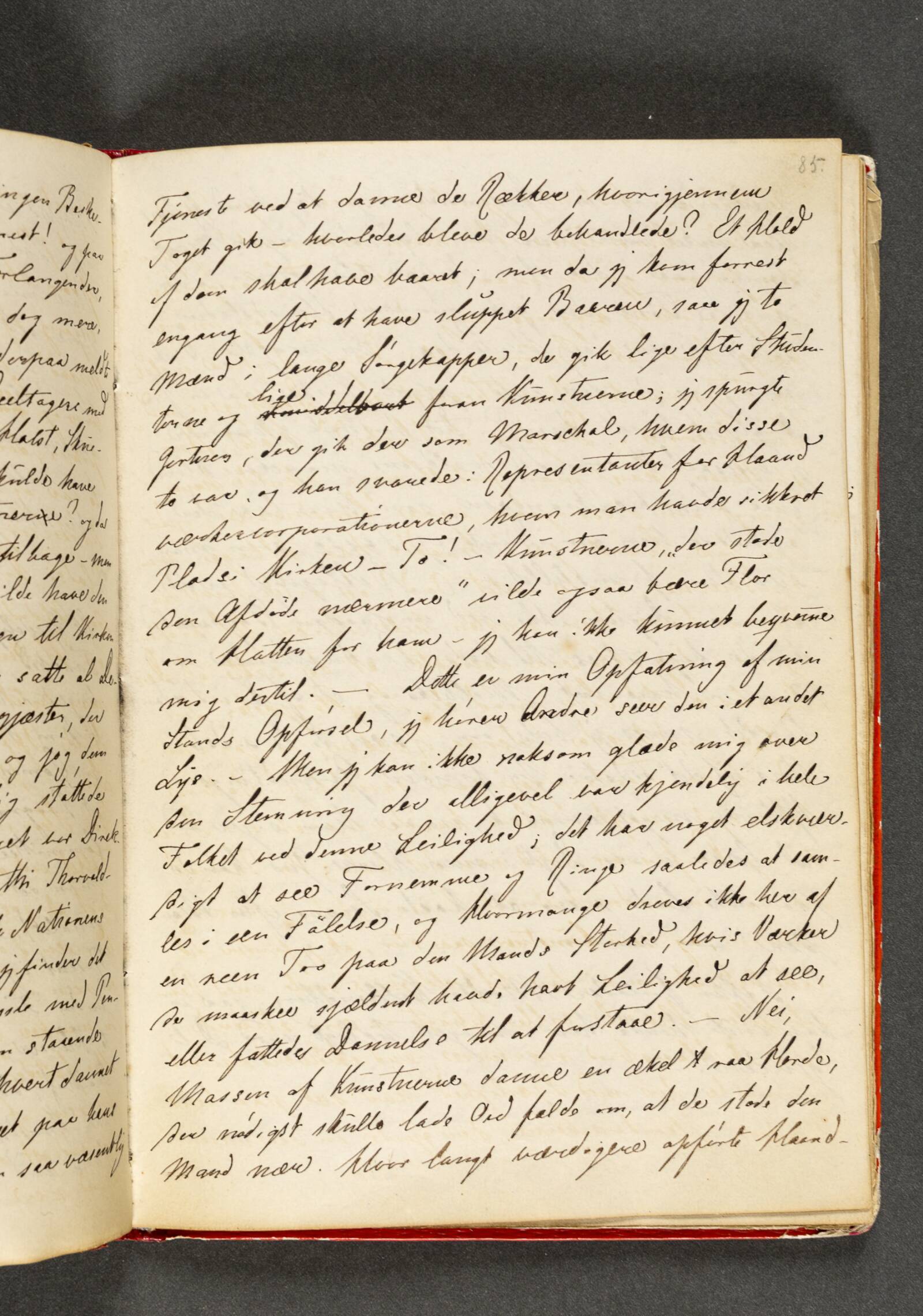 Dagbog. Side 85, Johan Thomas Lundbye, 1844