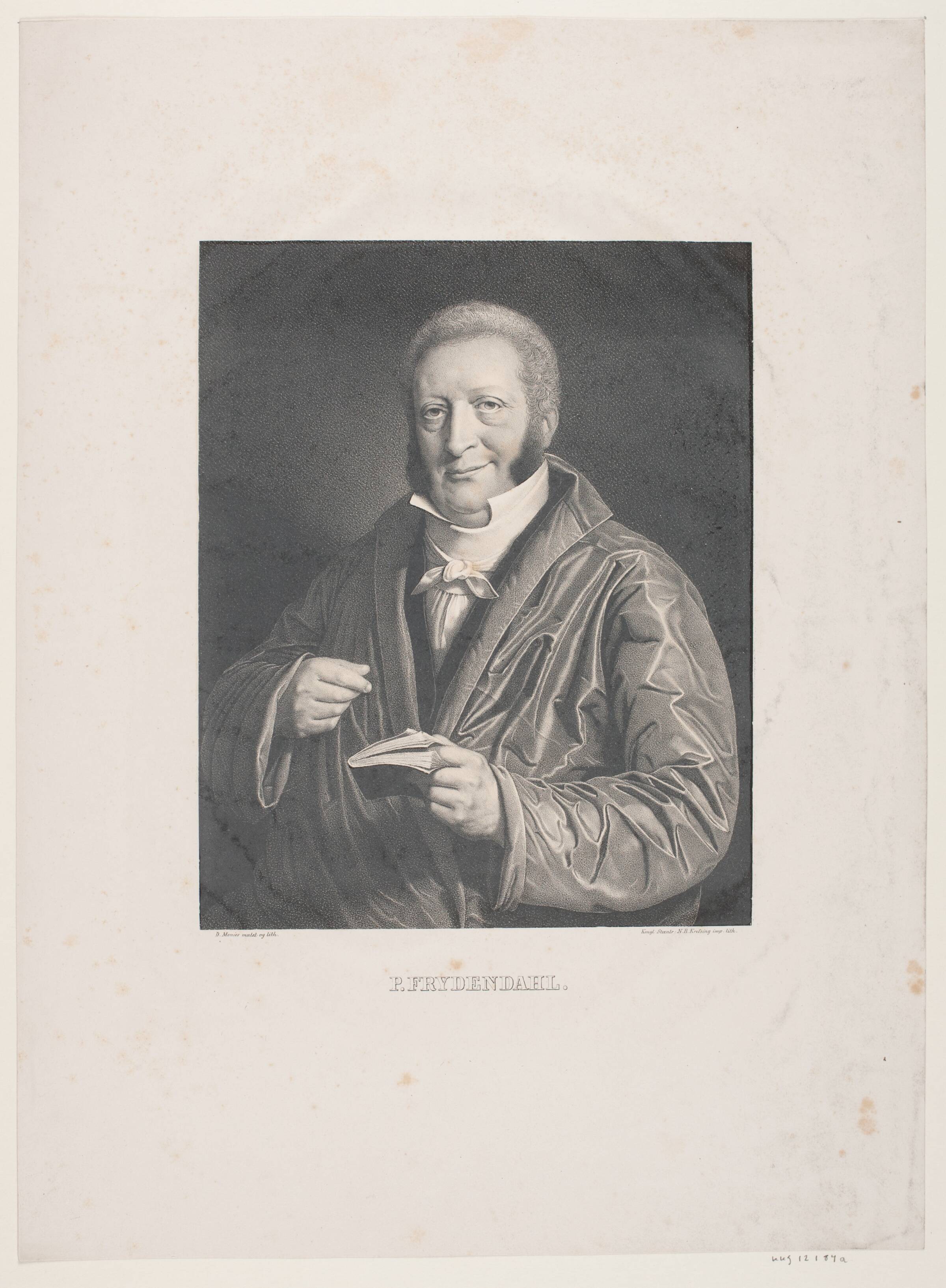 Peter Jørgen Frydendahl, David Monies, 1836