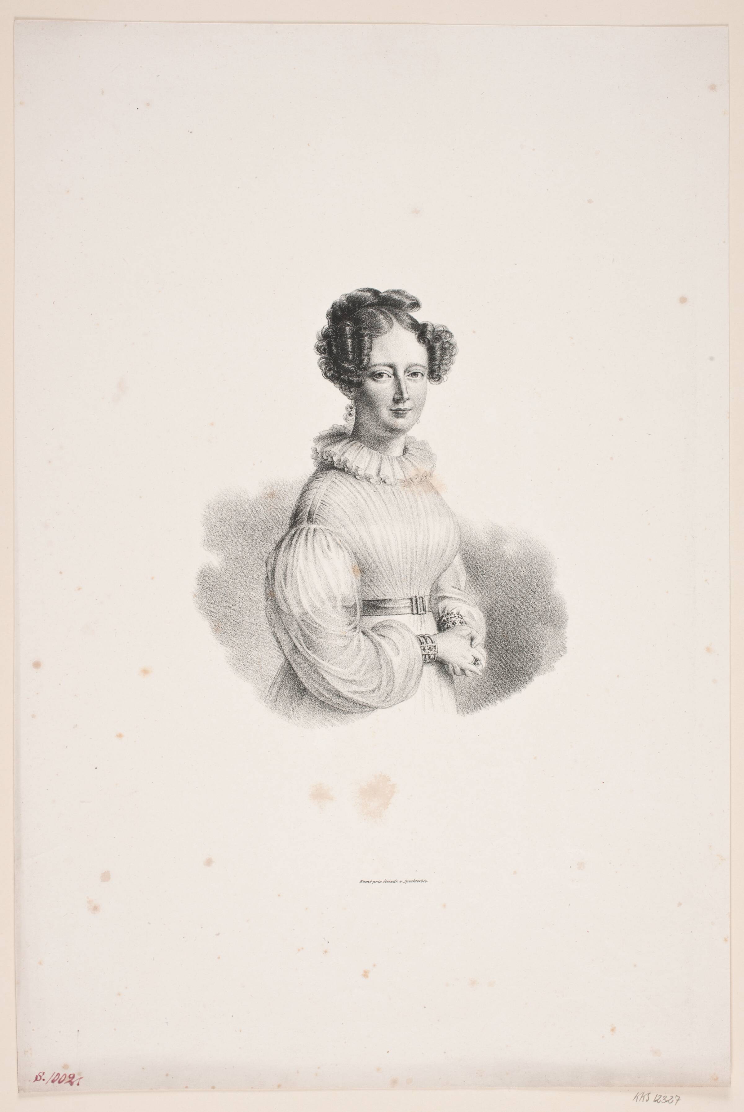 Dronning Caroline Amalie som prinsesse, WIlhelm Heuer, 1786-1856