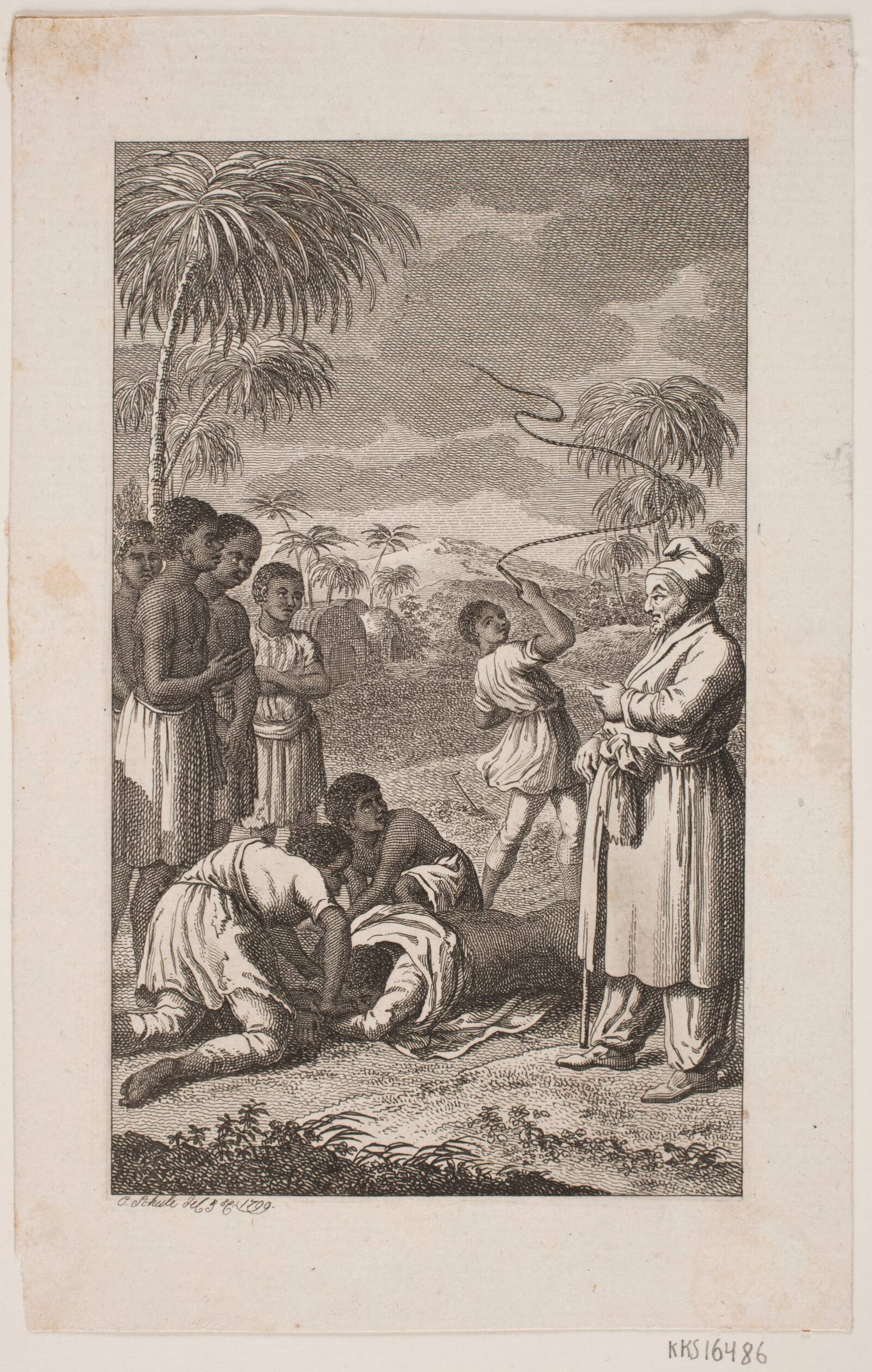 Sort slave der piskes, Georg Christian Schule, 1799