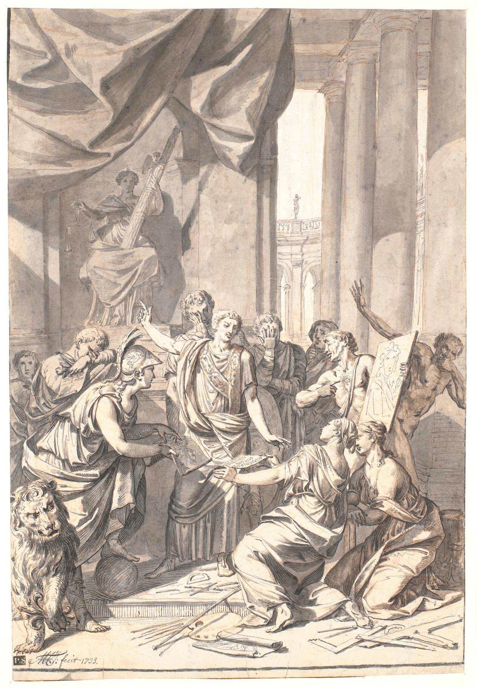 Il Trionfo della Prepotenza, Marcus Tuscher, 1733