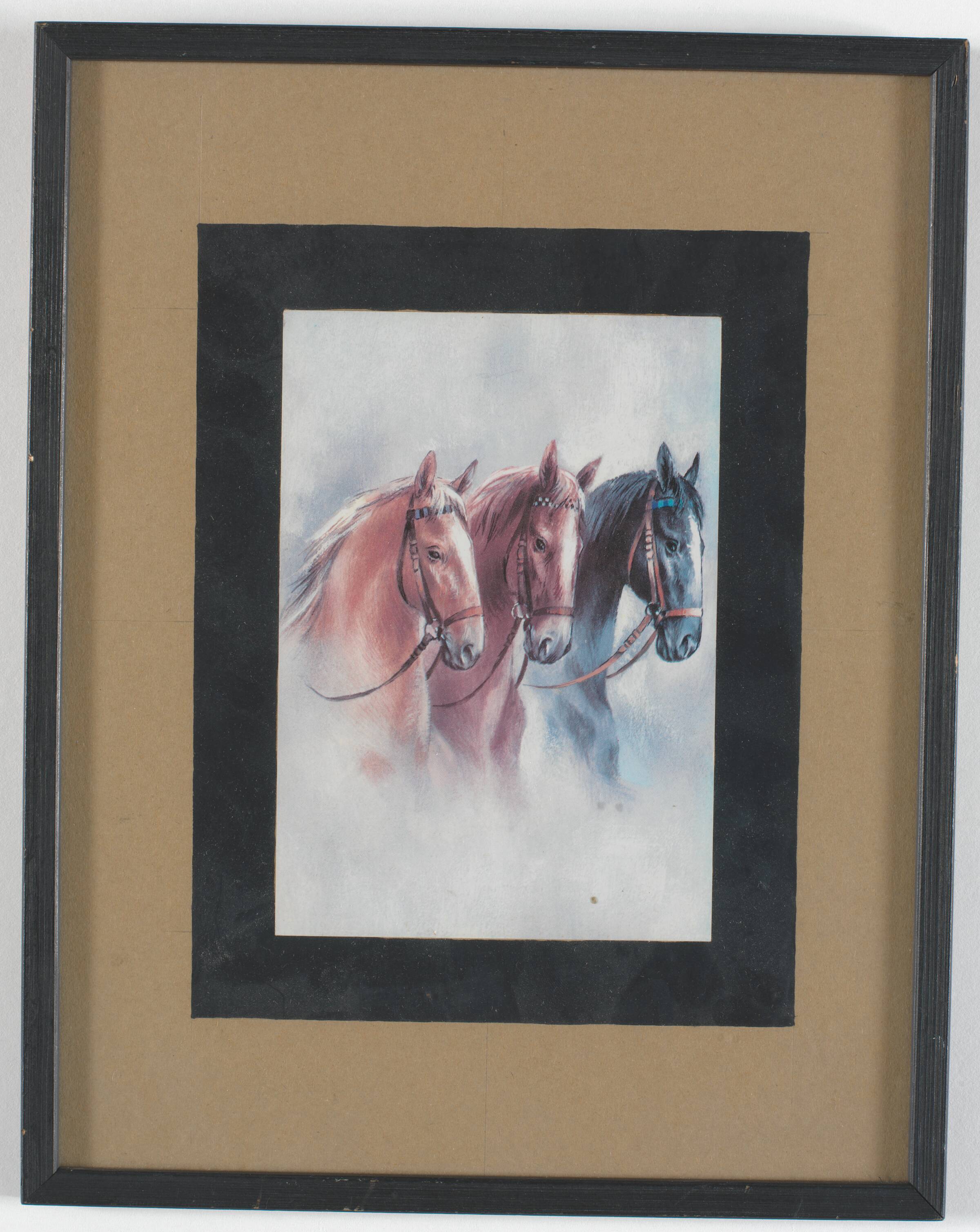 Image trouveé. Tre heste, Albert Mertz, 1960-1969