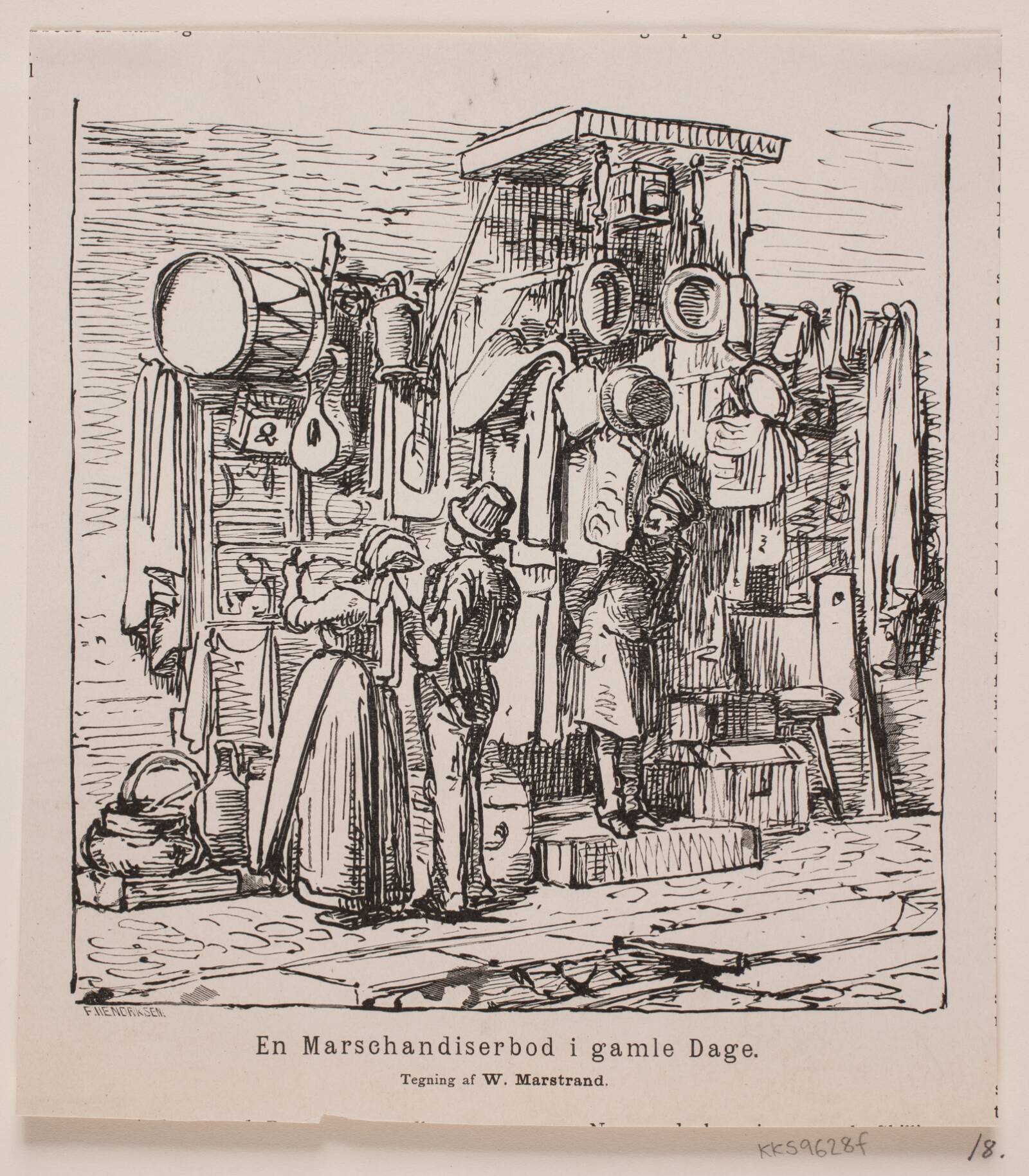 En Marschandiserbod i gamle Dage, Ubekendt, 1870-1883