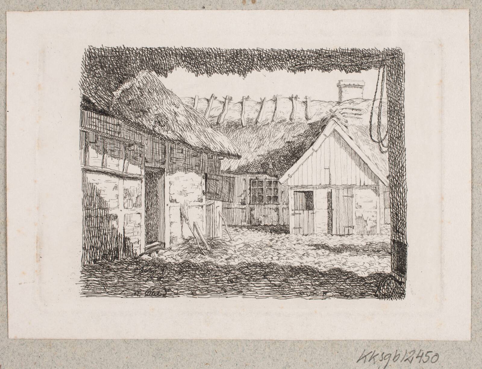 En bondegård, Peter Ølsted, 1850