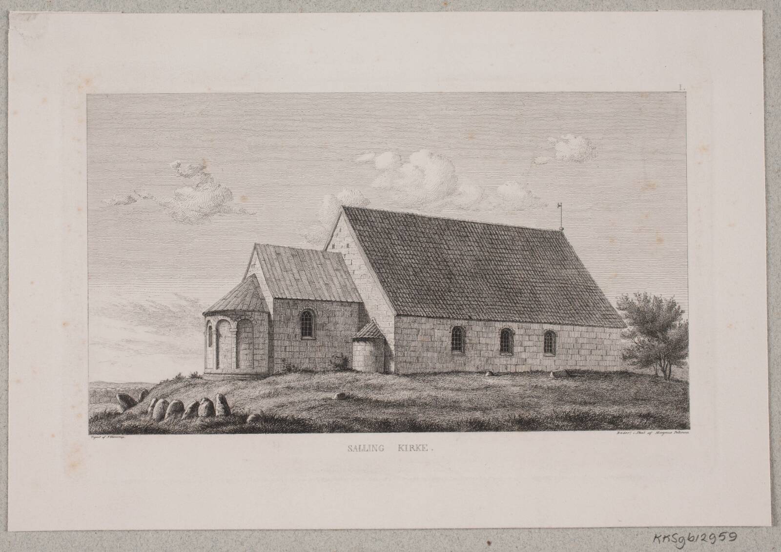 Salling kirke, Julius Magnus-Petersen, 1834-1866