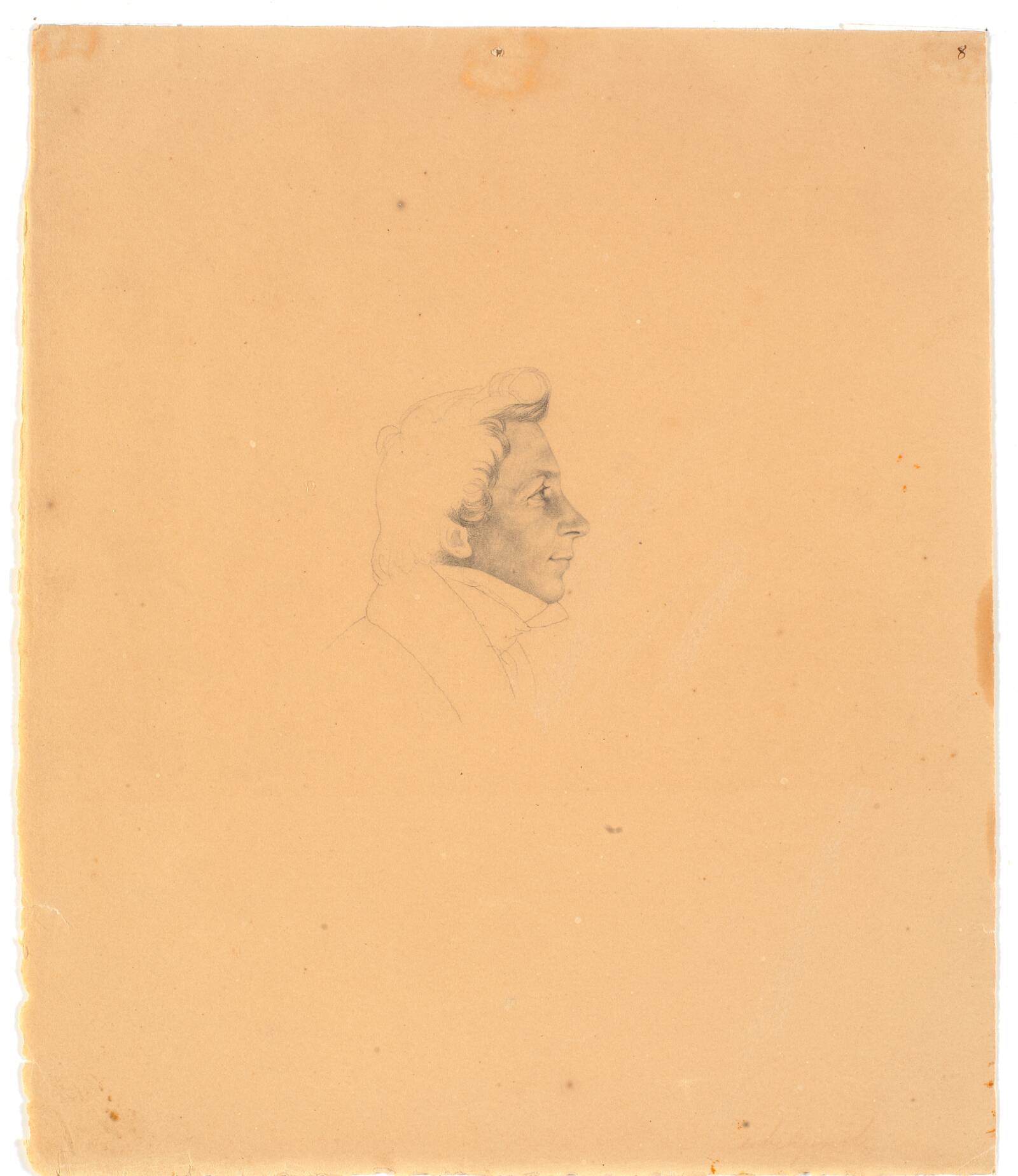 Portræt af Bernhard Stange, Wilhelm Bendz, 1832