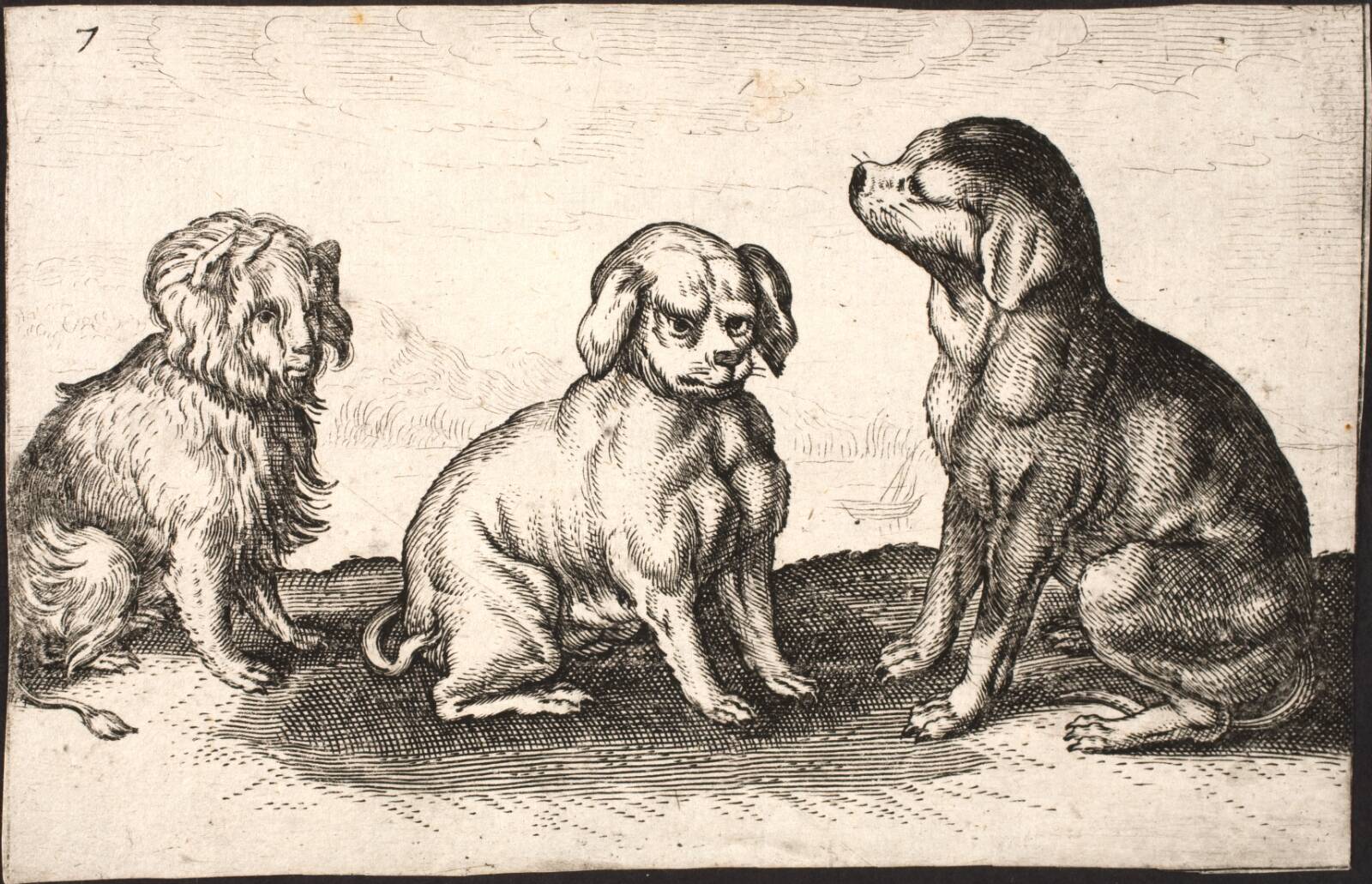 Tre små hunde, Ubekendt, 1608-1625