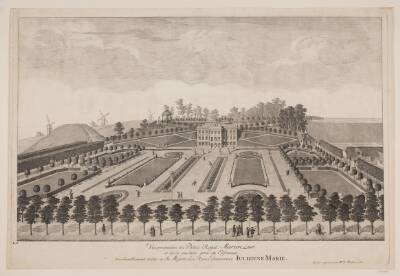 "Perspektivisk vue over Marienlyst slot"
