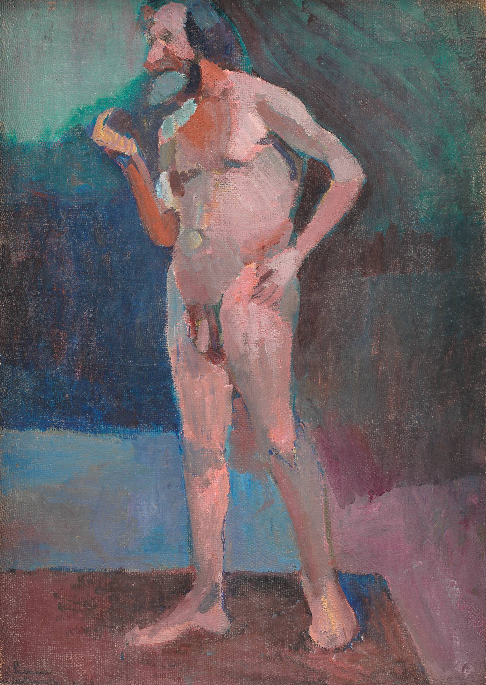 Stående mandlig model, Henri Matisse, 1898-1901