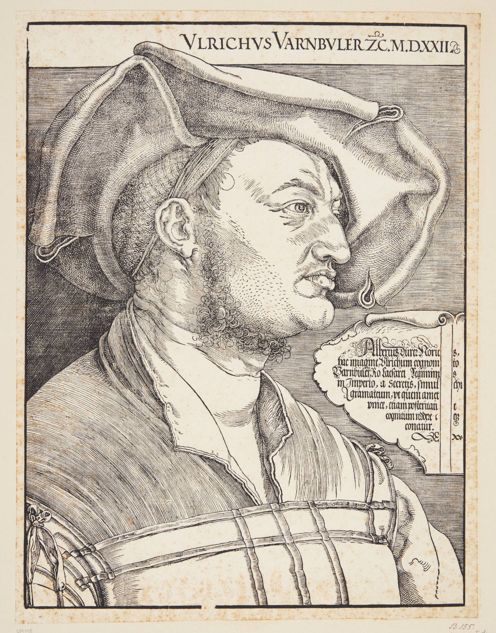 Ulrich Varnbüler, Albrecht Dürer, 1522