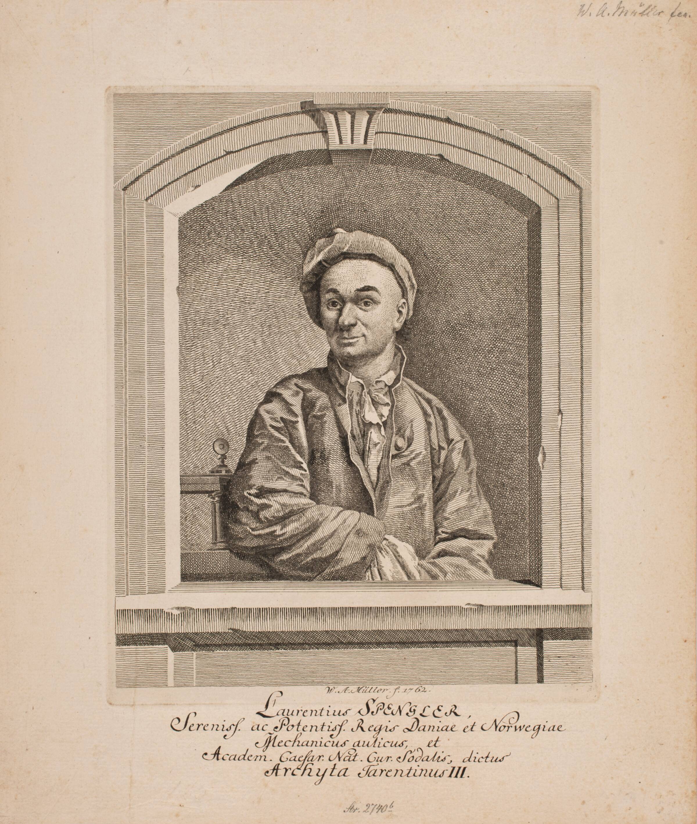 Lorentz Spengler, W.A. Müller, 1762
