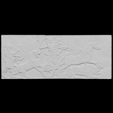 Assurnasirpal II. auf der Löwenjagd