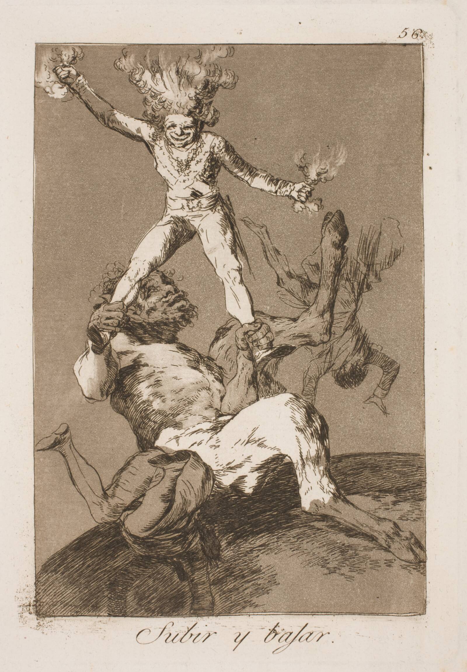 Op og ned, Francisco de Goya, 1797-1798