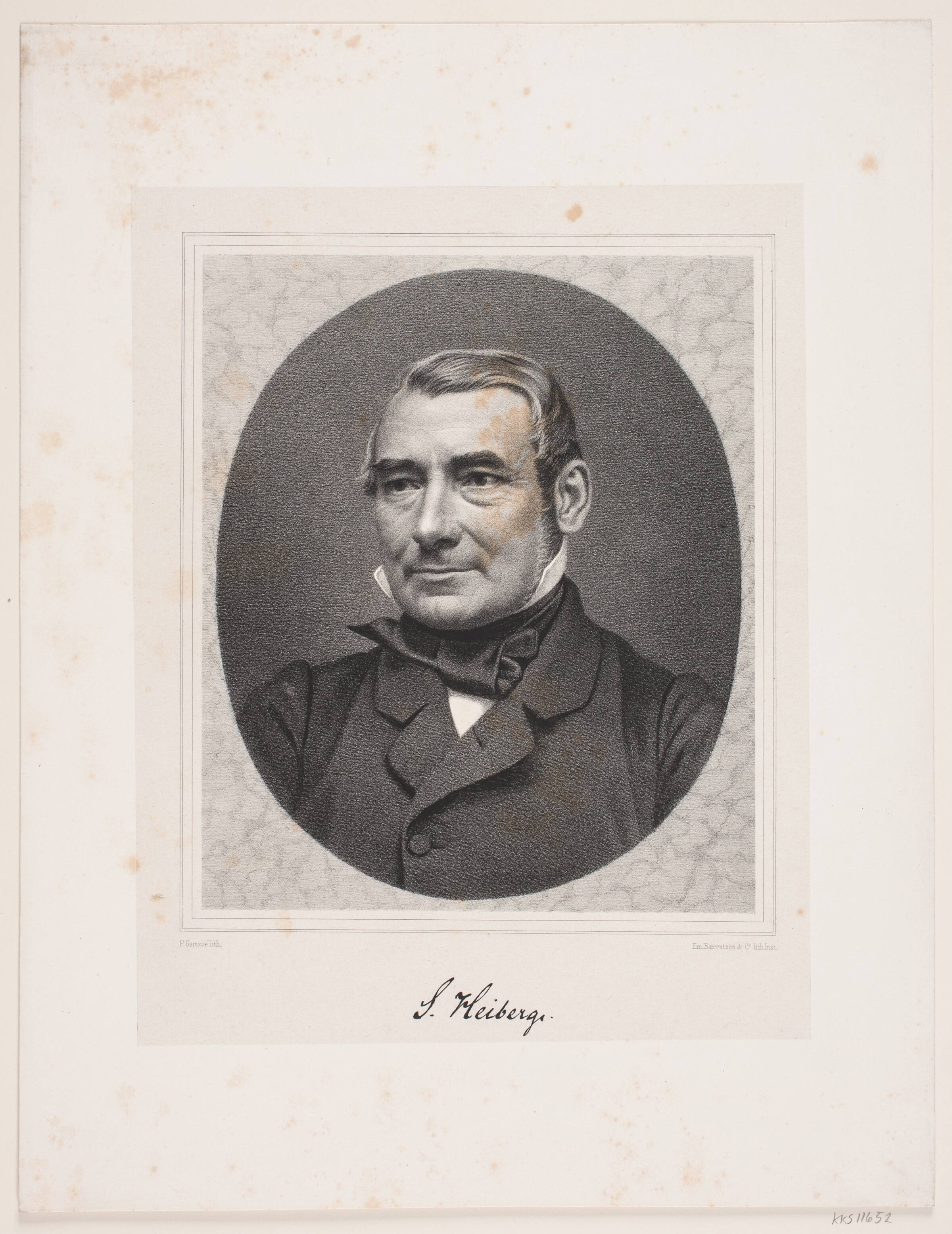 Søren Johan Heiberg, Peter Henrik Gemzøe, 1862