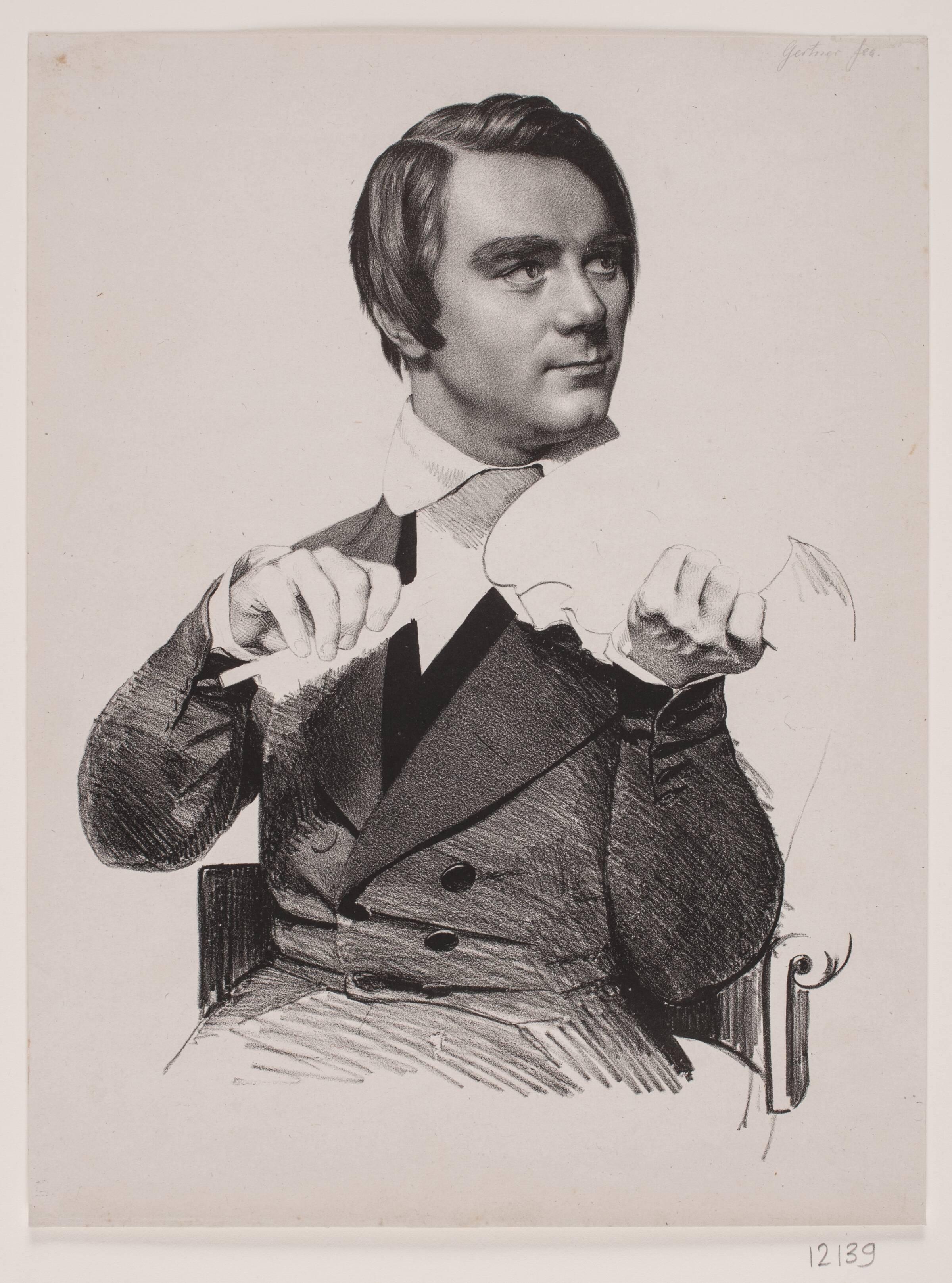 Ole Bull, J.V. Gertner, 1843