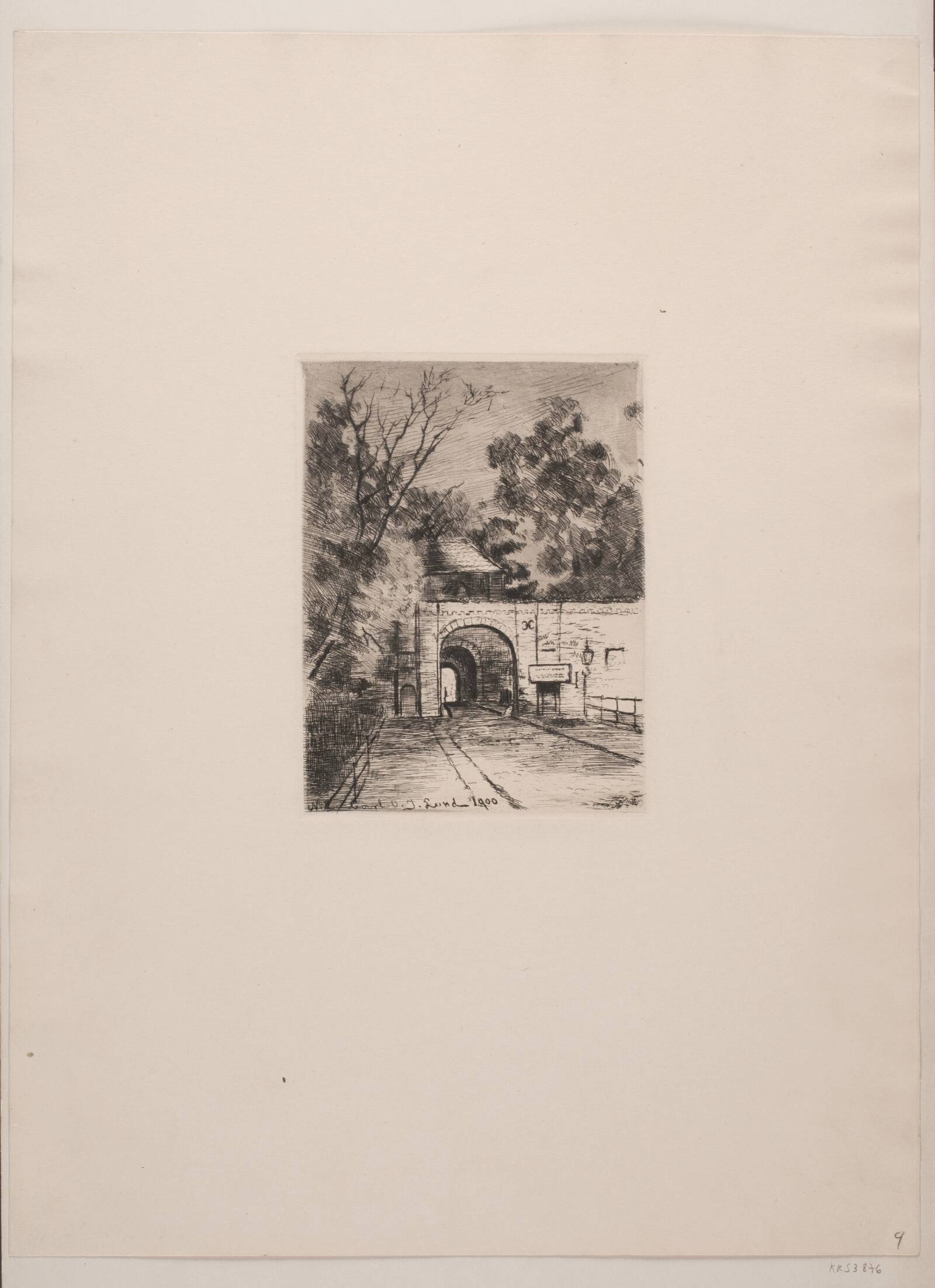 Citadelsporten, Carl O.J. Lund, 1900