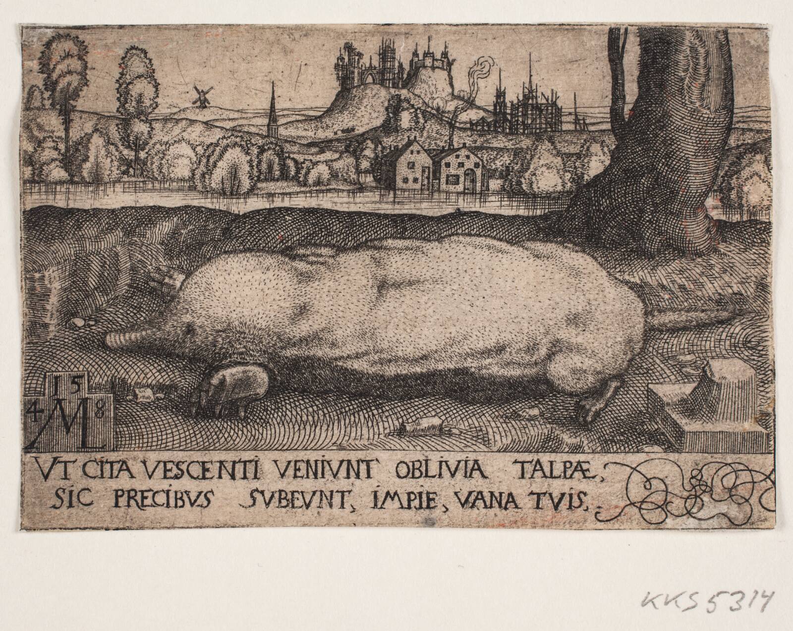Muldvarpen, Melchior Lorck, 1548