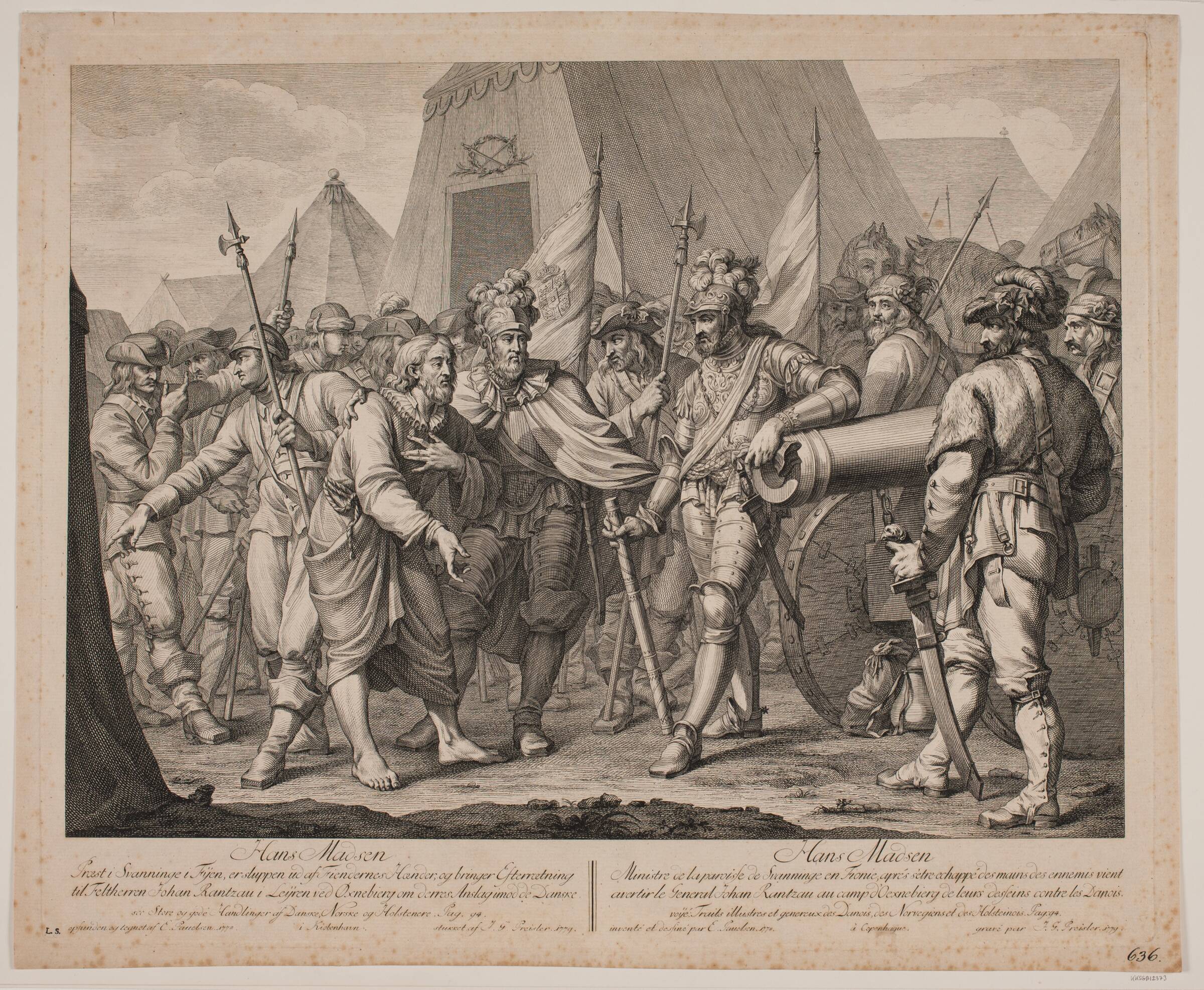 Hans Madsen Præst i Svanninge i Fyen, J.G. Preisler, 1779