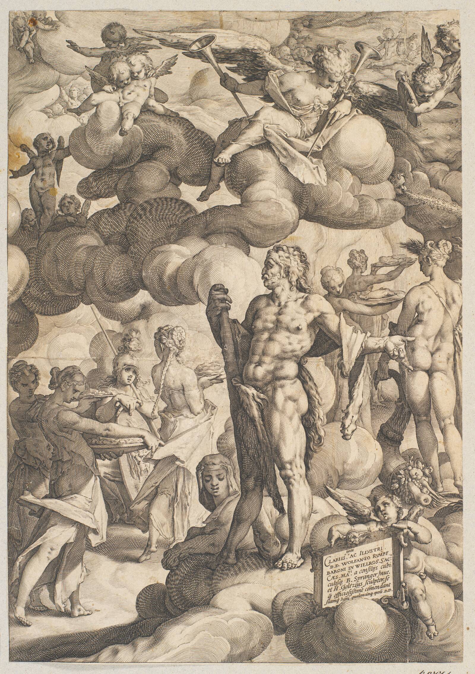 Amor og Psyches bryllup, Hendrick Goltzius, 1587