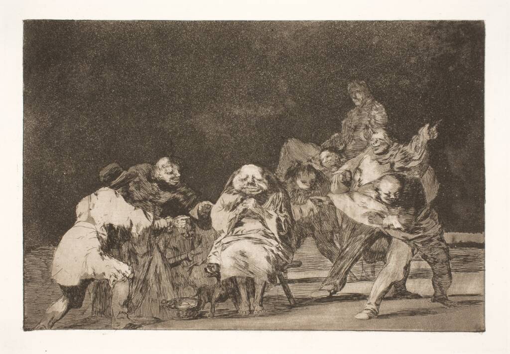 Loyalitet (Han, som ikke kan lide dig, vil defamere dig gennem gæk), Francisco de Goya, 1815-1824
