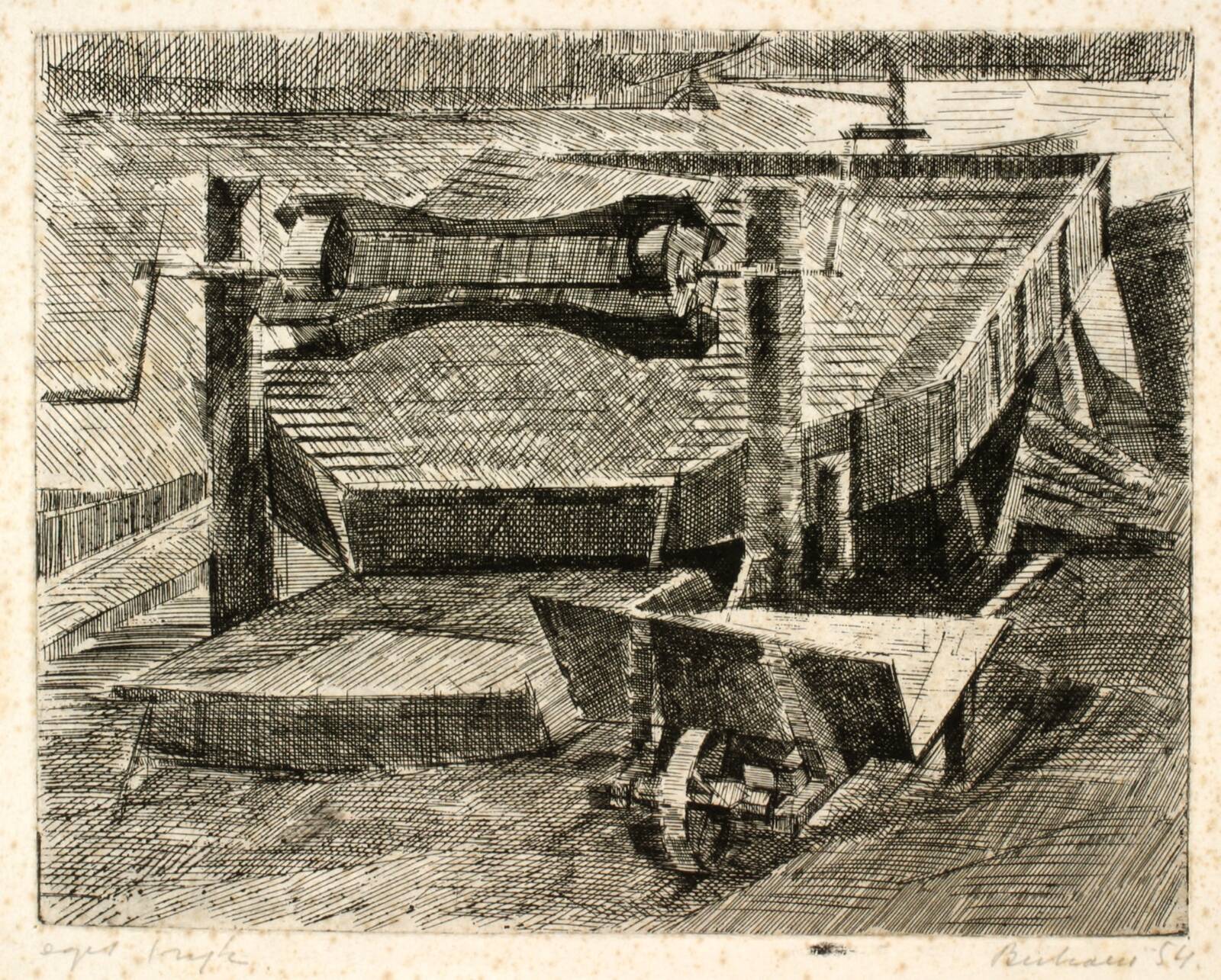 Skudehavnen, Helge Bertram, 1954
