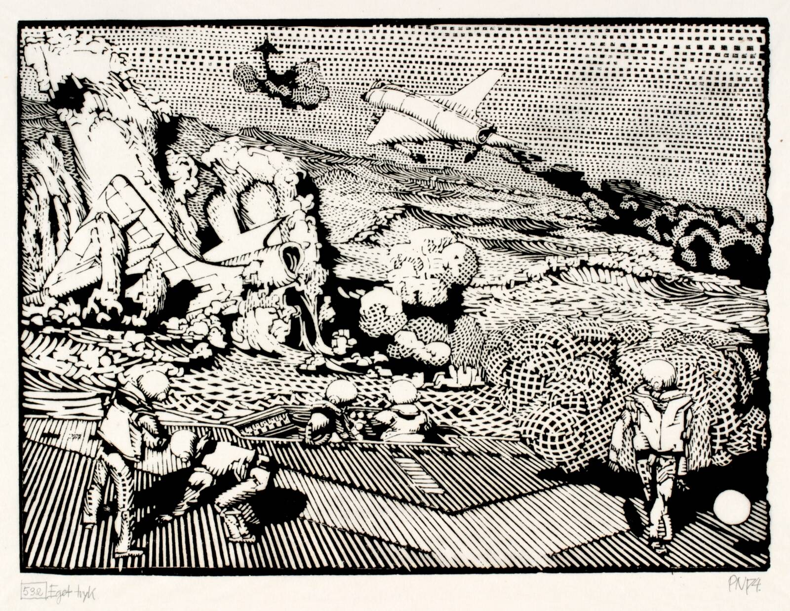 Orfeus og Eurydike III, Palle Nielsen, 1974