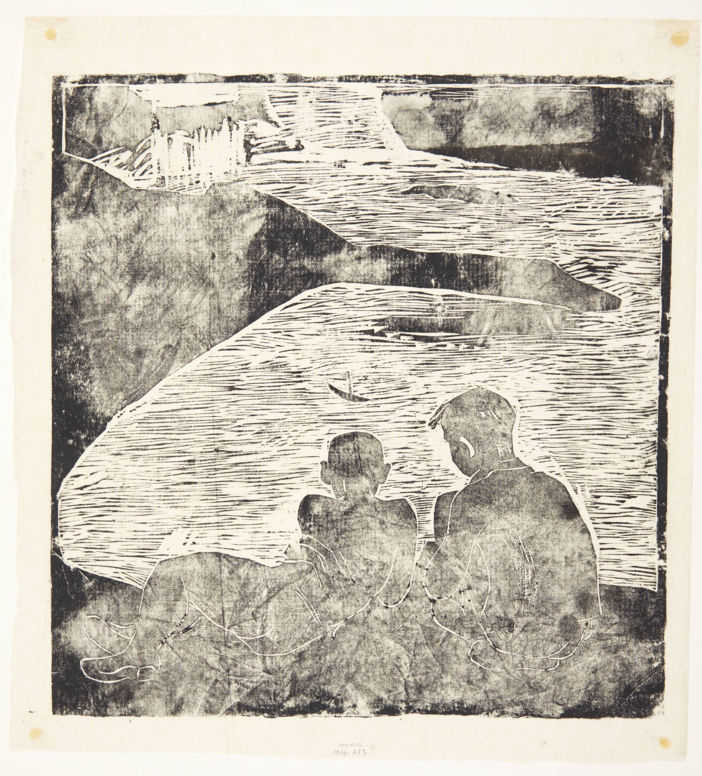 To drenge ved stranden, Olivia Holm-Møller, 1920